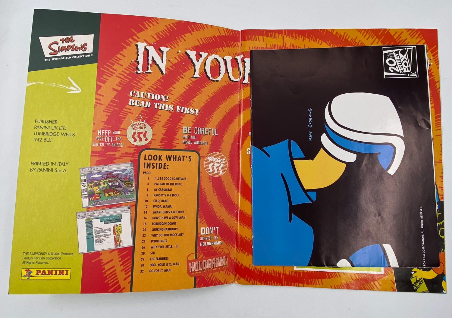 אלבומי מדבקות - הסימפסונים, "2 The Simpsons - The Springfield Collection", אנגלית - מלא
משפחת סימפסון ... - 1 11
