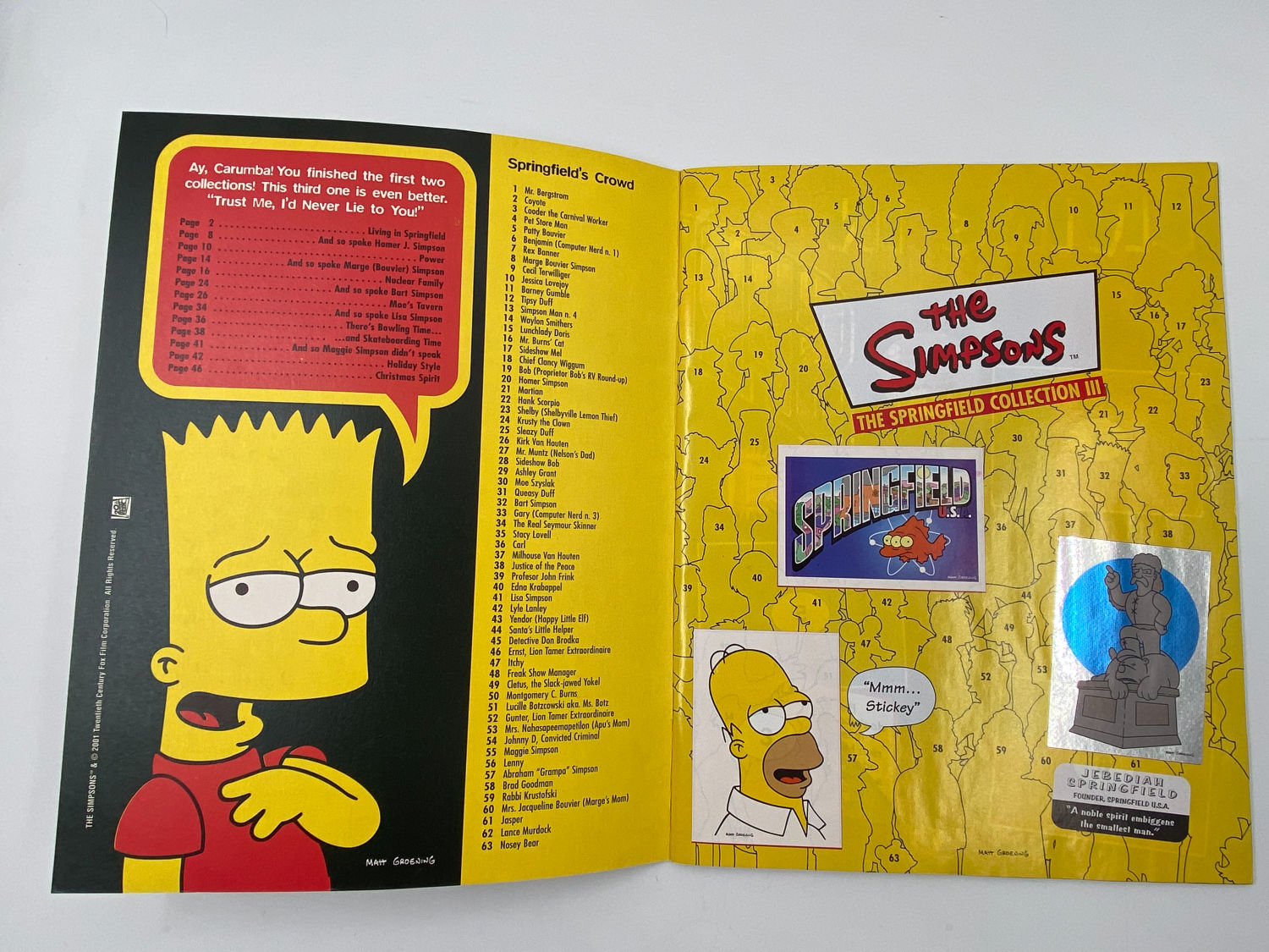 אלבומי מדבקות - הסימפסונים, "3 The Simpsons - The Springfield Collection", אנגלית - מלא
משפחת סימפסון ... - 1 11
