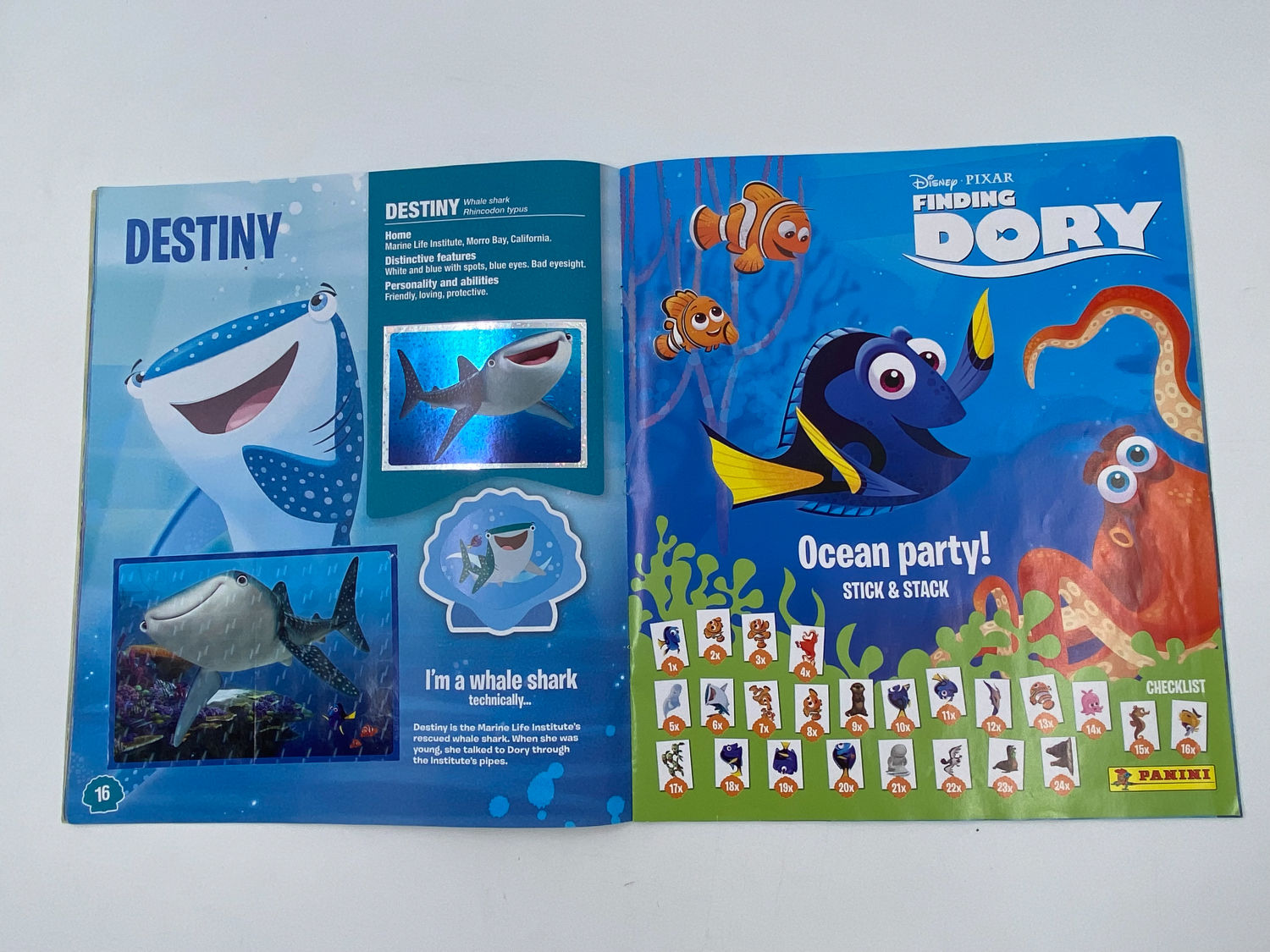 אלבומי מדבקות - אלבום מדבקות מוצאים את דורי, "Finding Dory", אנגלית - מלא
מוצאים את דורי (באנגלית: ... - 1 1