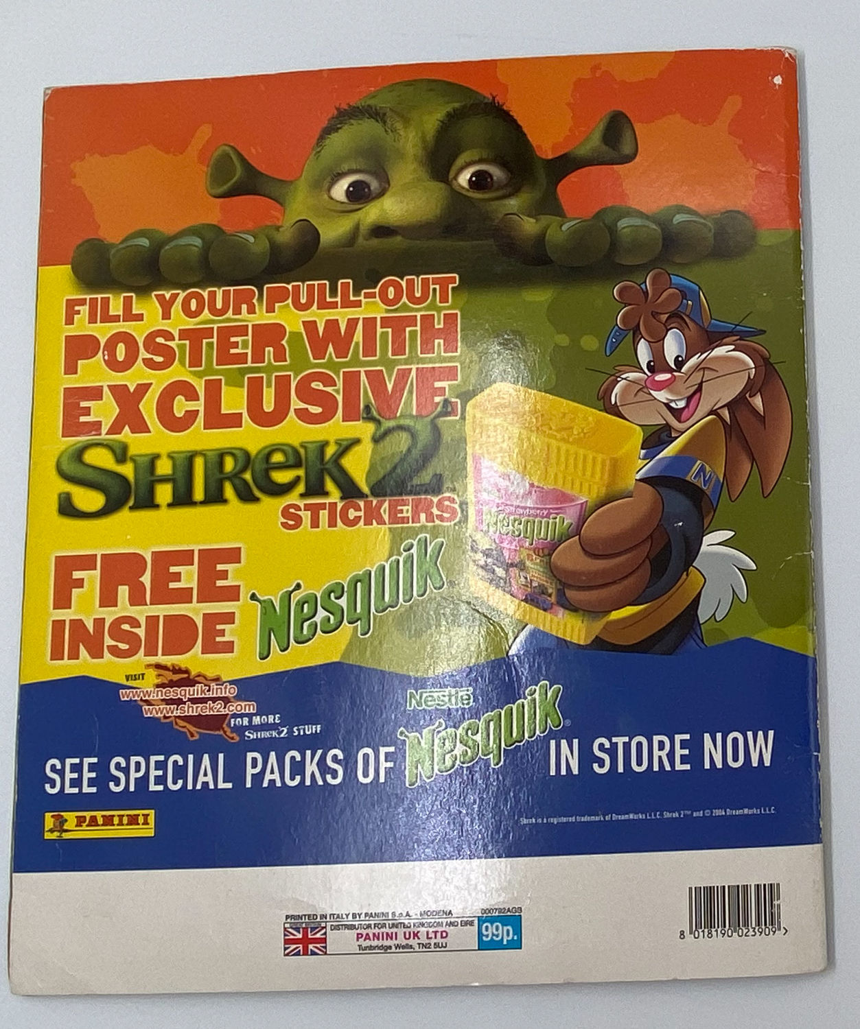 אלבומי מדבקות - אלבום מדבקות שרק 2, "Shrek 2", אנלגית - מלא
שרק 2 (באנגלית: Shrek 2) הוא סרט המשך לסרט ... - 1 1