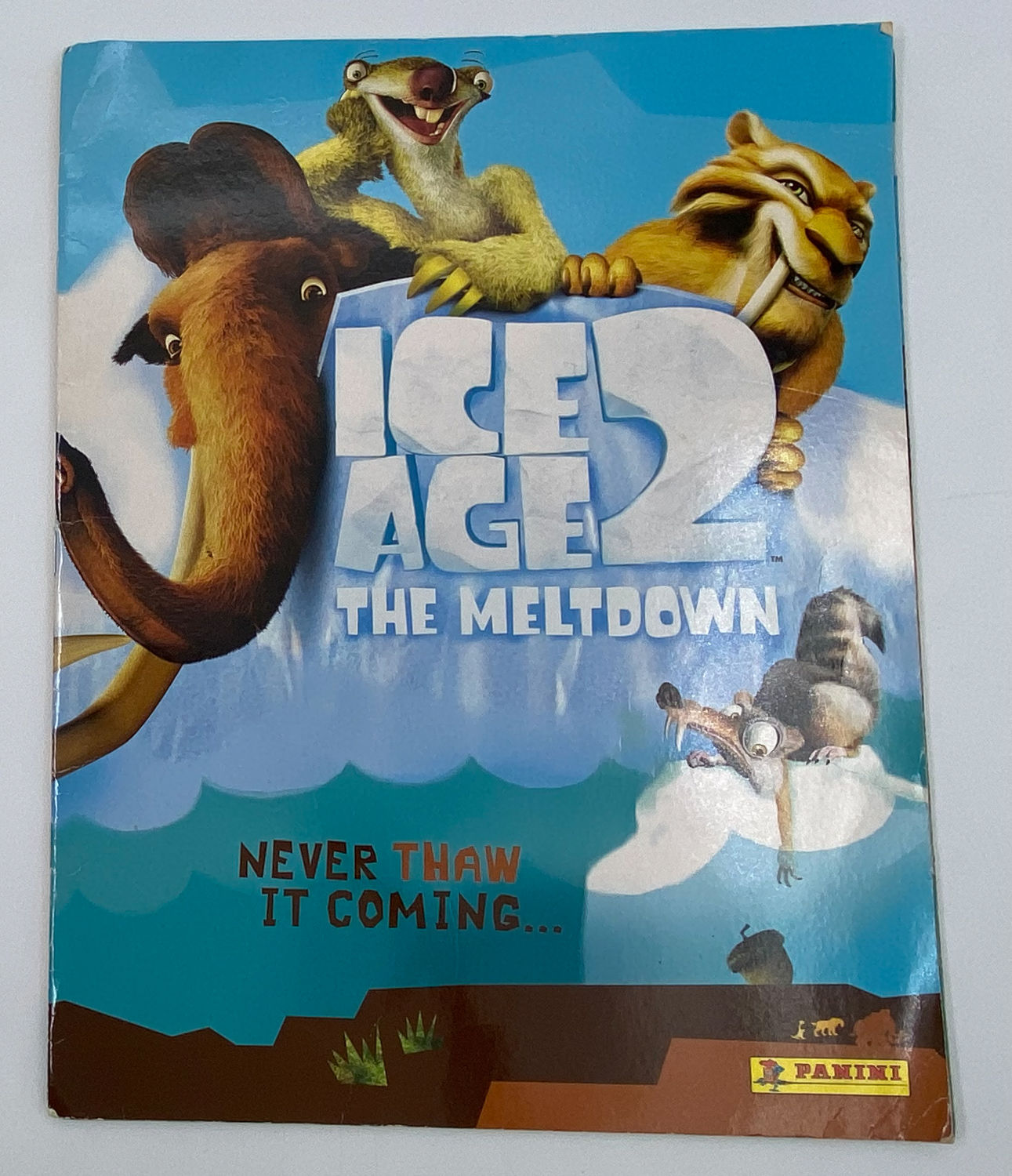 אלבומי מדבקות - אלבום מדבקות עידן הקרח 2, נמסים מצחוק, "Ice Age 2 The Meltdown", אנגלית - מלא
עידן הקרח ... - 1 0