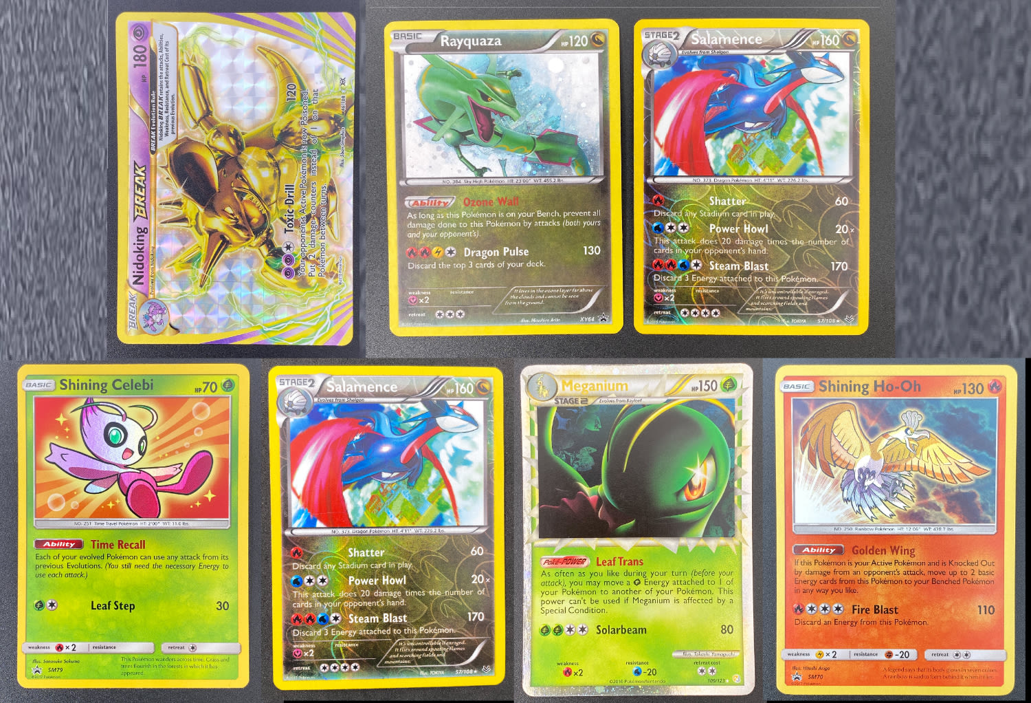 קלפי איסוף - לוט 7 קלפי פוקימון - Rare + Holo Rare - מהסטים SM Black Star Promos, HeartGold & SoulSilver ... - 1 0
