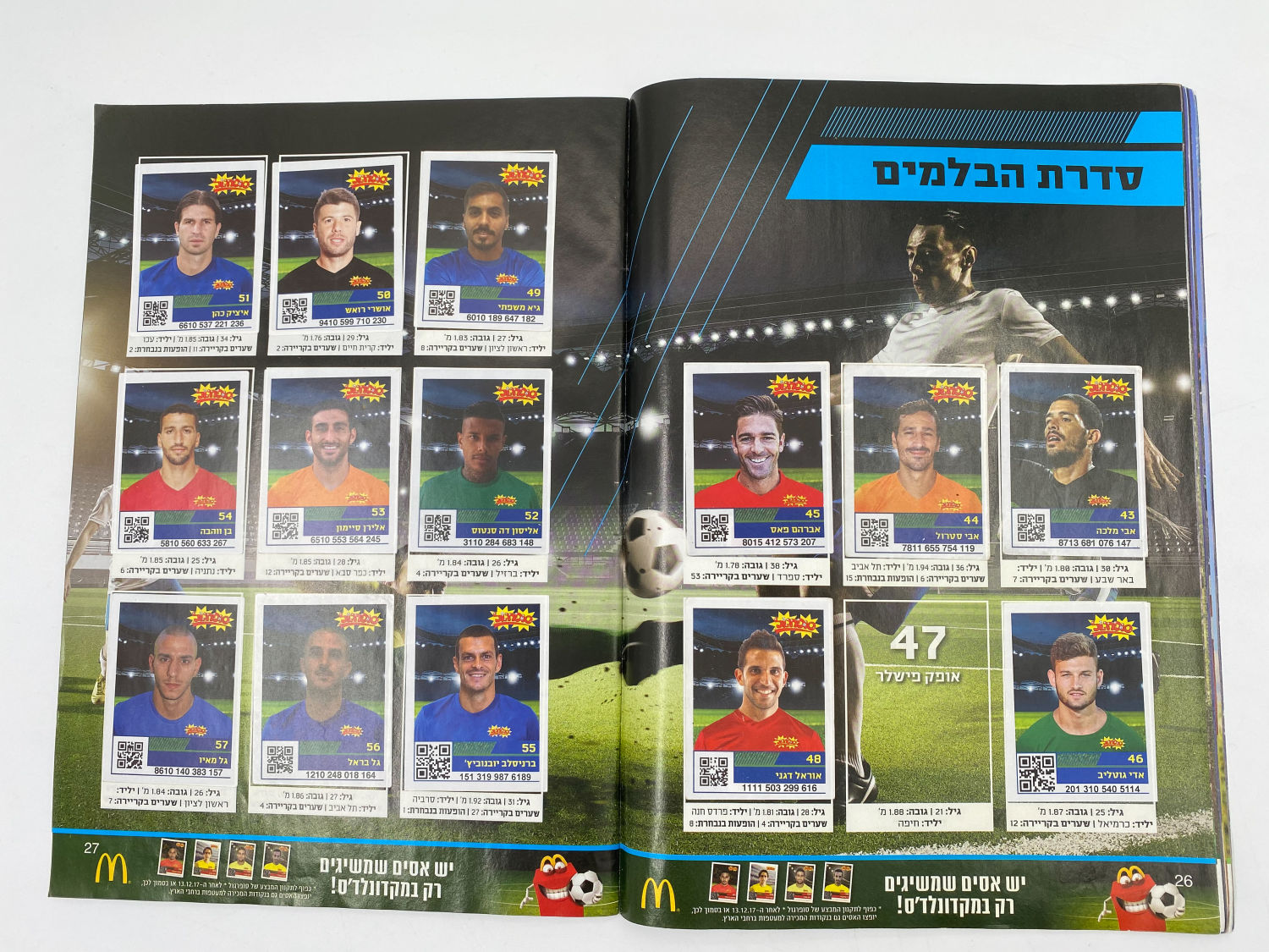 אלבומי מדבקות - אלבום סופרגול 2017-2018 מארח את סופרסל
סוּפרגוֹל הוא שמו של אלבום איסוף מדבקות מאת ... - 1 5