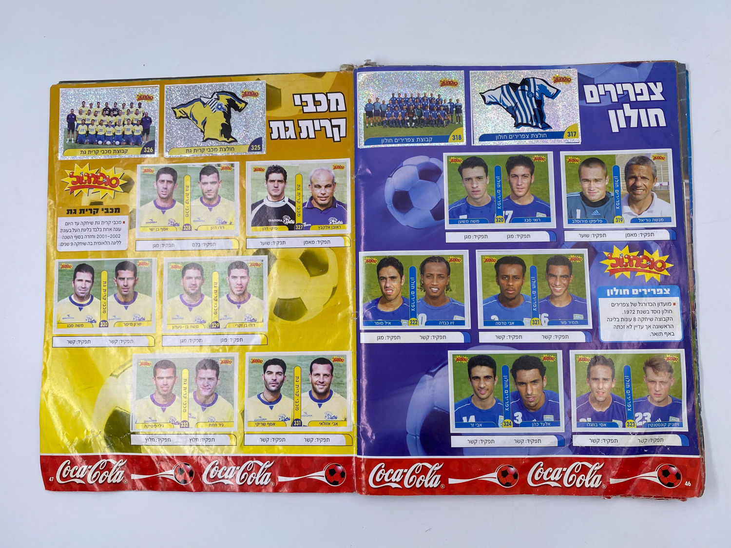 אלבומי מדבקות - אלבום סופרגול 2003 - עמוד שדרה מודבק בסולטייפ, מצב רע, אך מלא ברובו במדבקות
סוּפרגוֹל הוא ... - 1 16