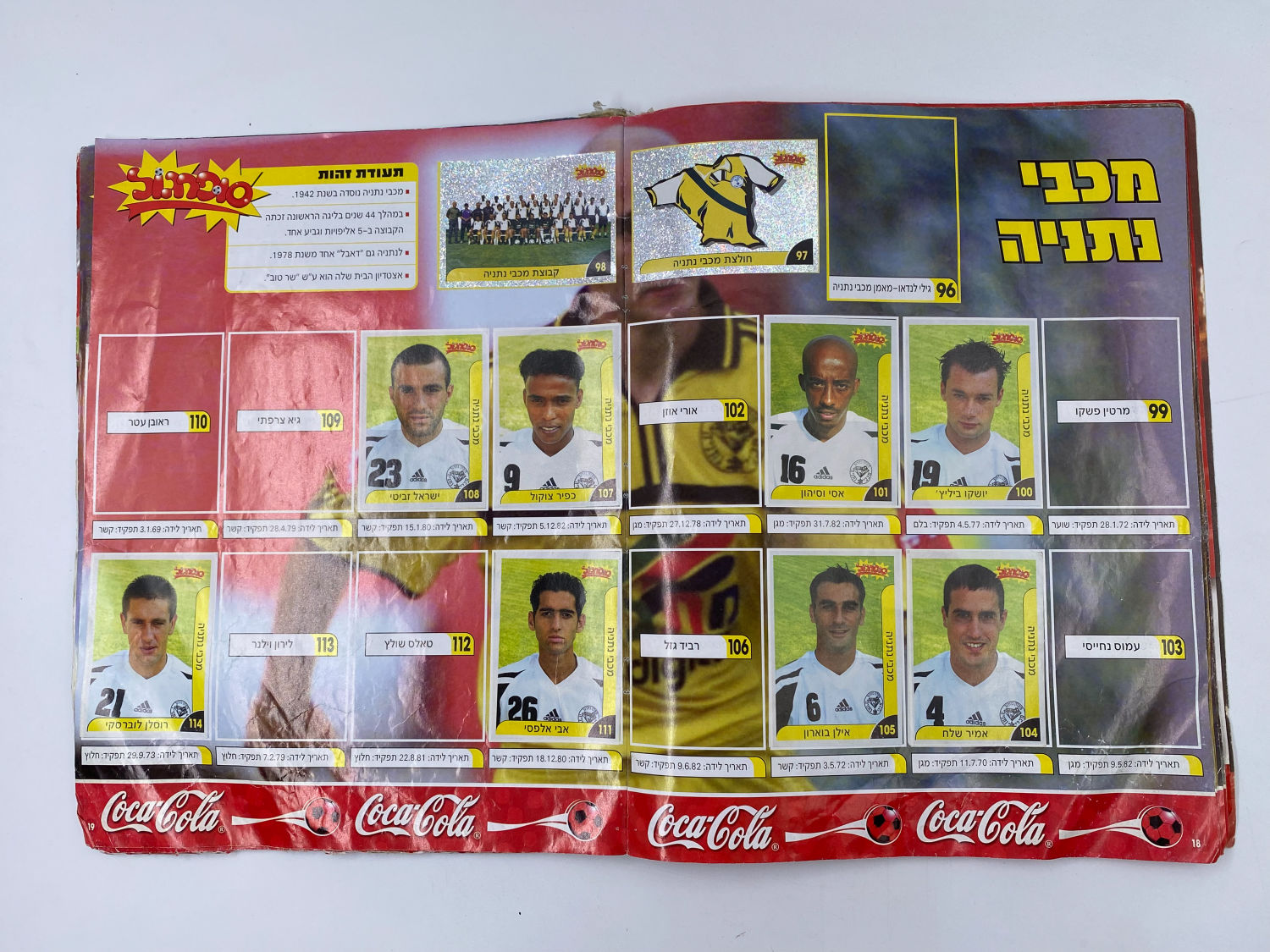 אלבומי מדבקות - אלבום סופרגול 2003 - עמוד שדרה מודבק בסולטייפ, מצב רע, אך מלא ברובו במדבקות
סוּפרגוֹל הוא ... - 1 1