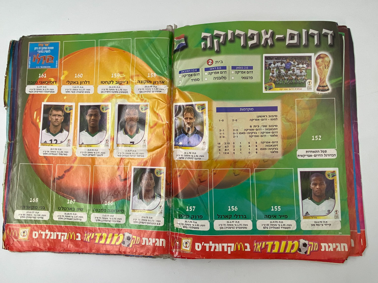 אלבומי מדבקות - אלבום סופרגול מונדיאל 2002, קוריאה יפן - מצב גרוע מאוד, מומלץ לקנות להשלמת מדבקות ... - 1 7