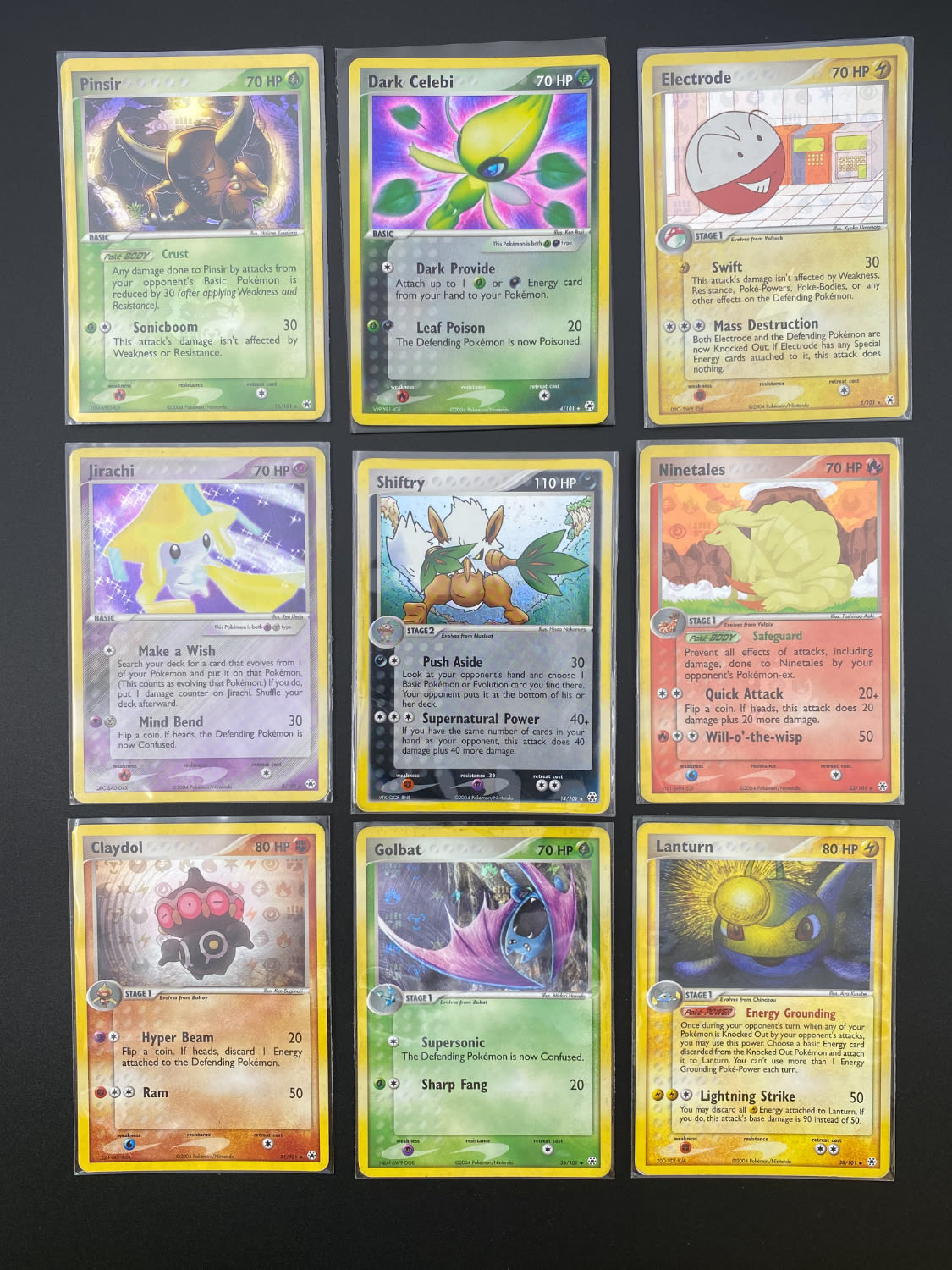 קלפי איסוף - לוט 9 קלפי פוקימון באנגלית - Rare + Holo Rare - NM-LP - מהסט EX Hidden Legends.
פוקימון ... - 1 0
