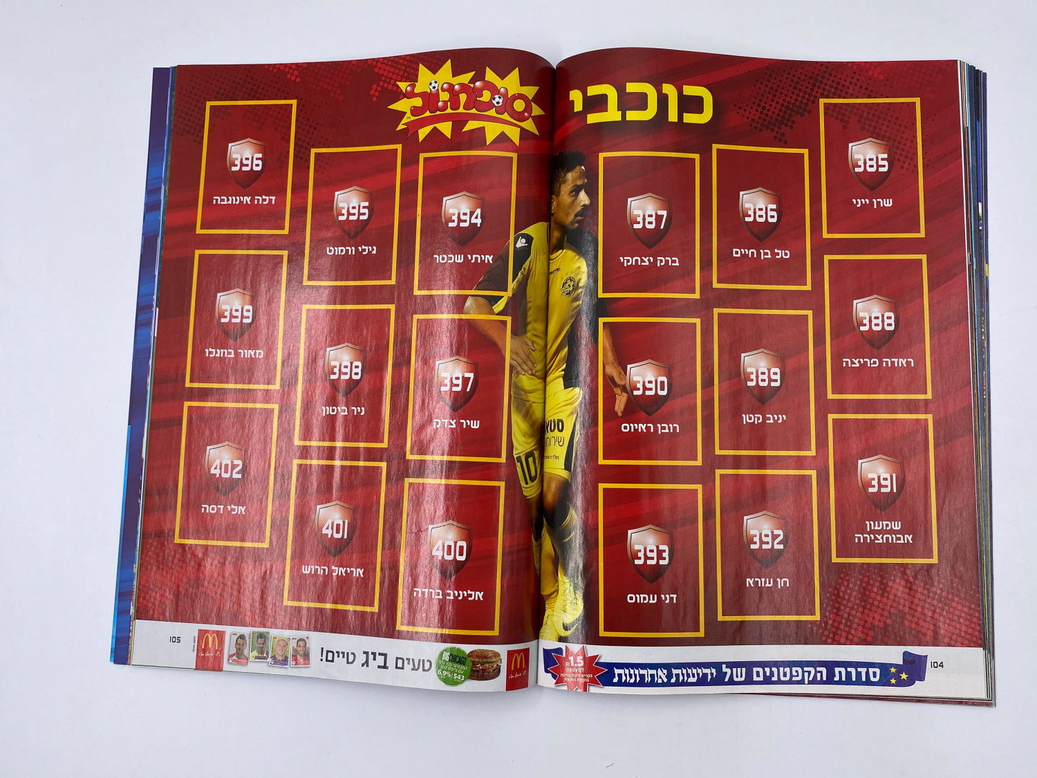 אלבומי מדבקות - אלבום סופרגול 2013-2014
סוּפרגוֹל הוא שמו של אלבום איסוף מדבקות מאת חברת P.M.I, בשיתוף עם ... - 1 41