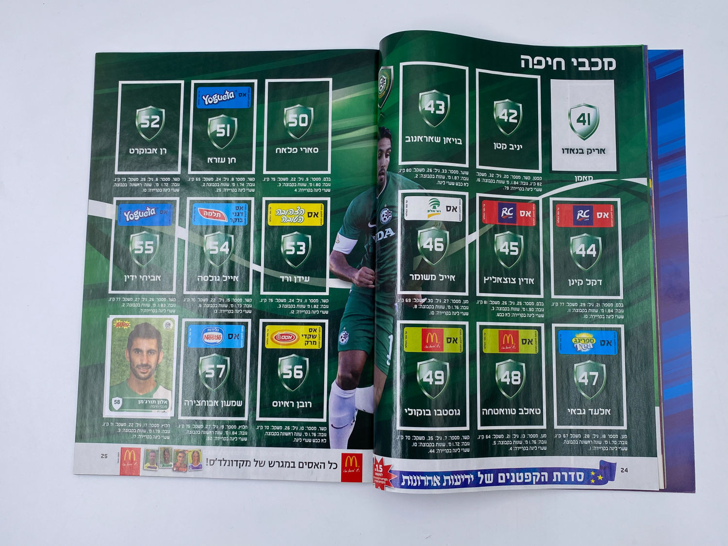 אלבומי מדבקות - אלבום סופרגול 2013-2014
סוּפרגוֹל הוא שמו של אלבום איסוף מדבקות מאת חברת P.M.I, בשיתוף עם ... - 1 33