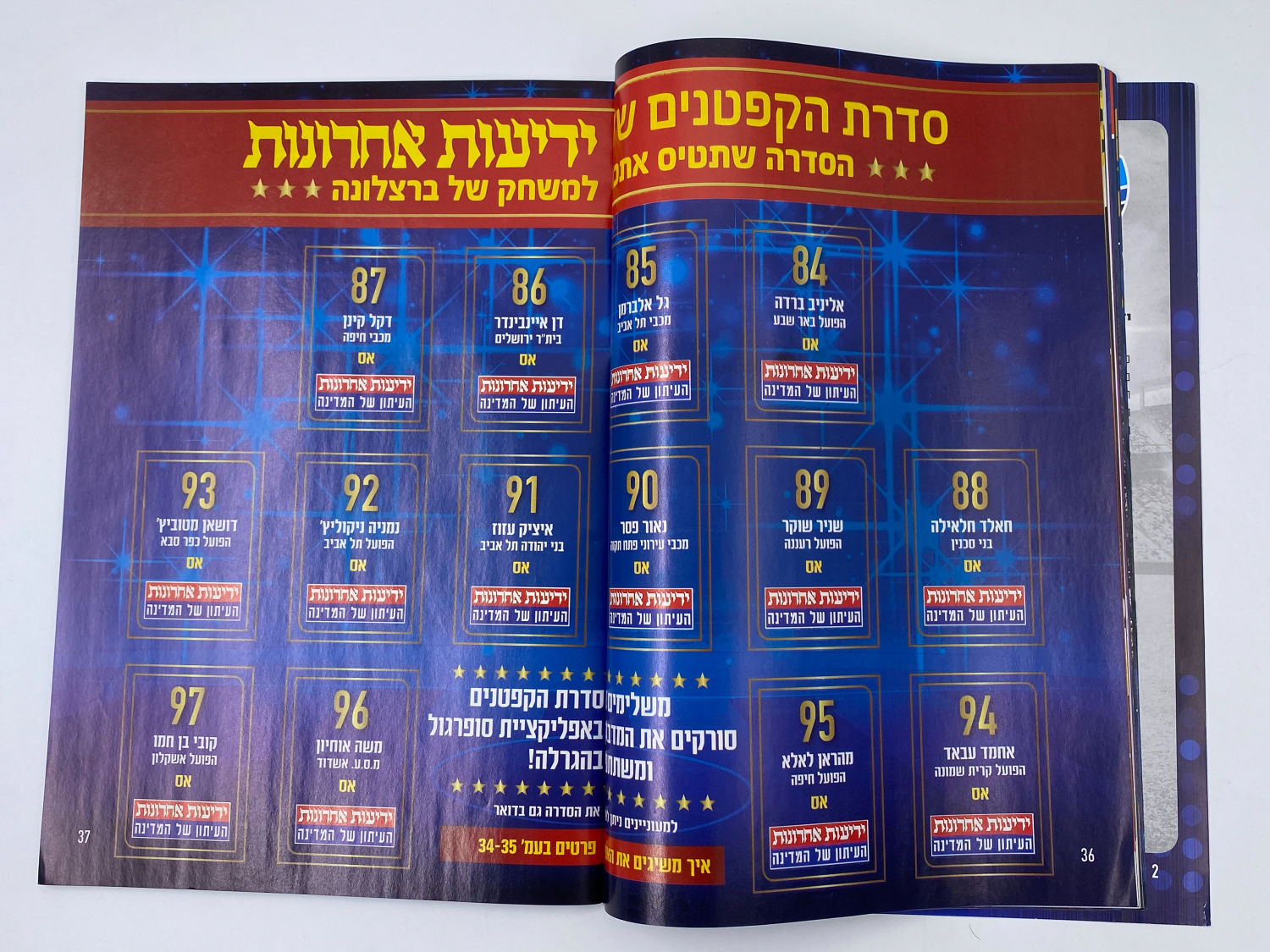 אלבומי מדבקות - אלבום סופרגול 2013-2014
סוּפרגוֹל הוא שמו של אלבום איסוף מדבקות מאת חברת P.M.I, בשיתוף עם ... - 1 5