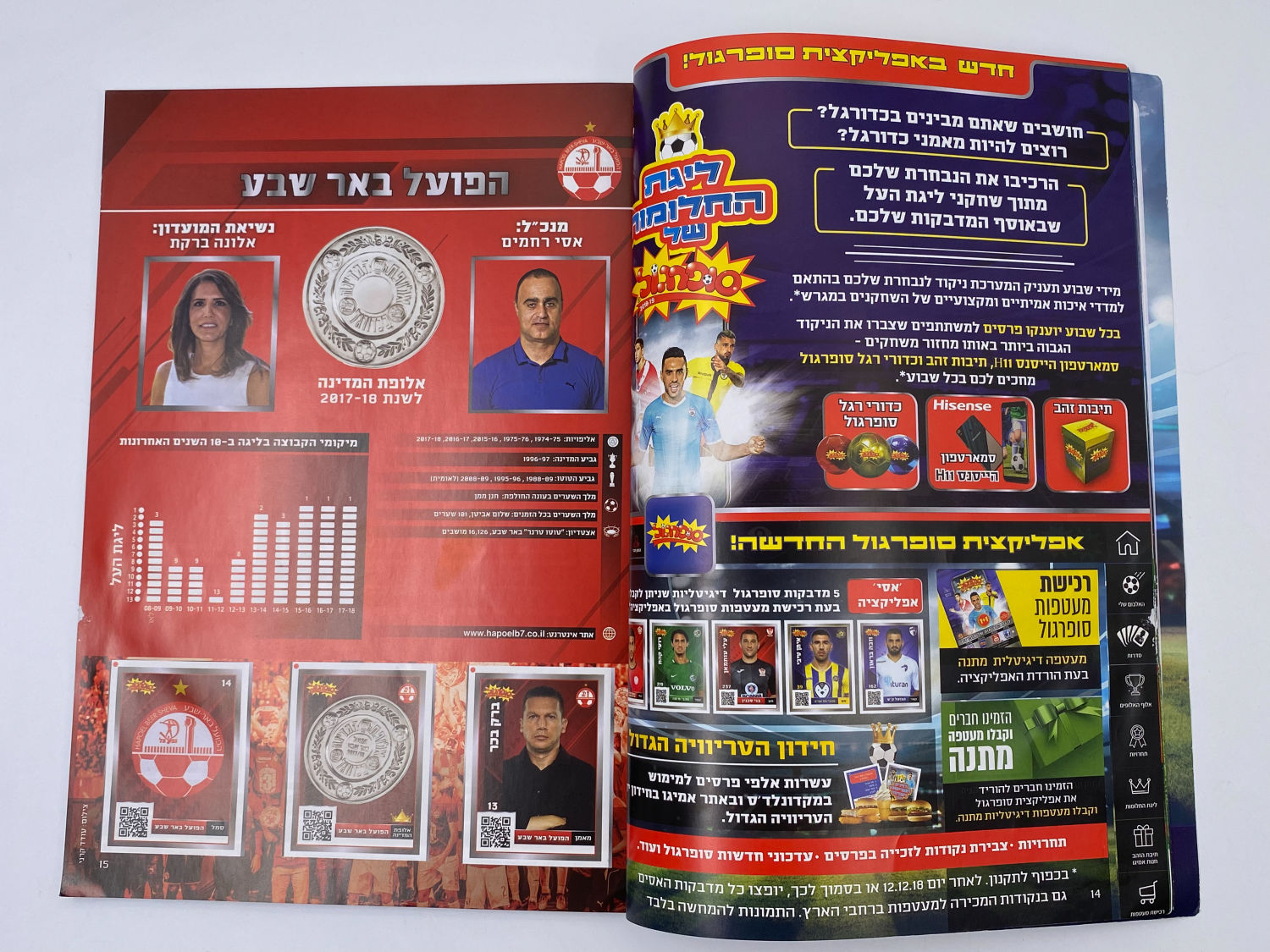 אלבומי מדבקות - אלבום סופרגול 2018-2019 מהדורה מיוחדת - אלבום מודפס שבו כל המדבקות מודפסות כבר על ... - 1 5