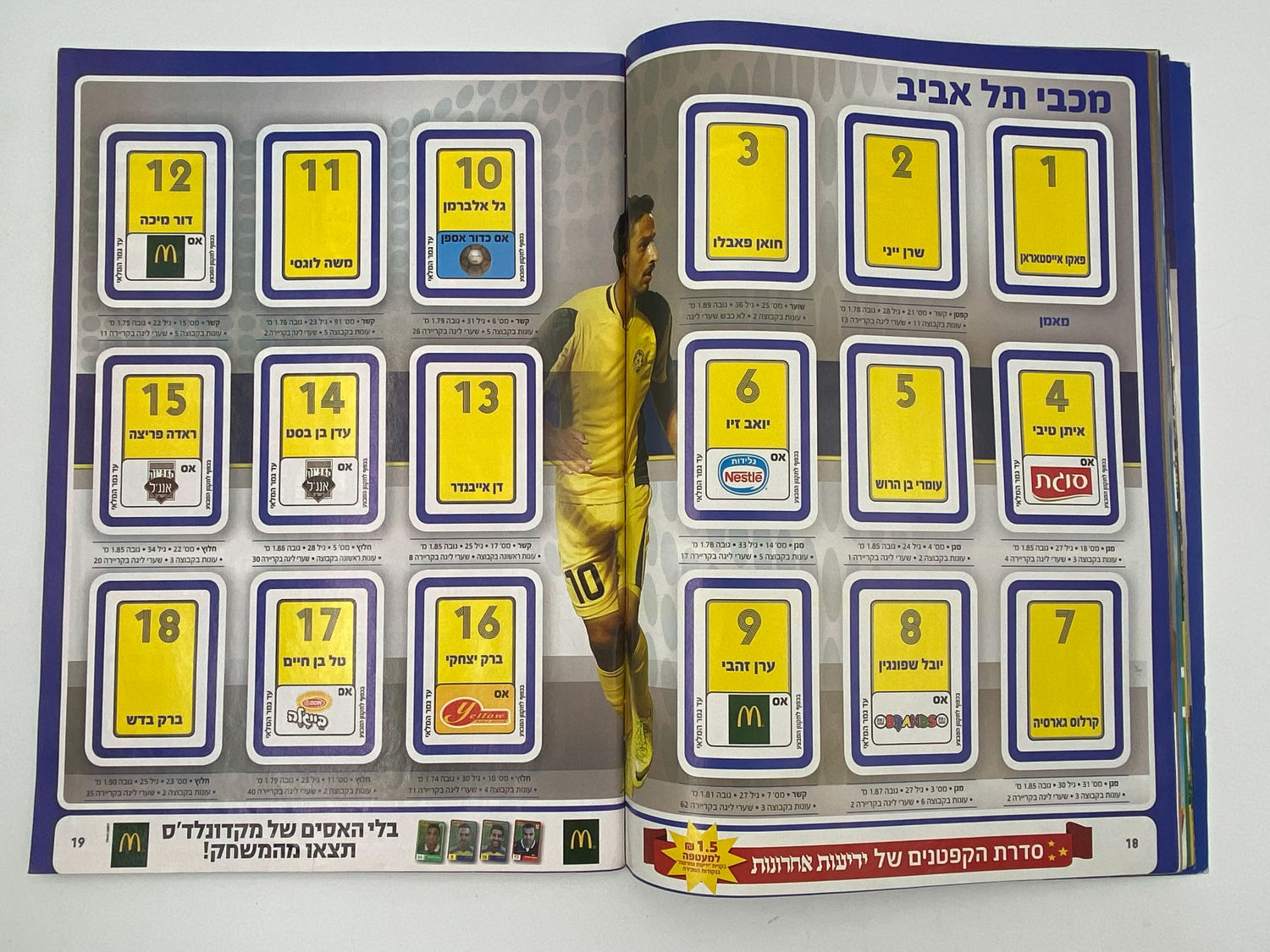אלבומי מדבקות - אלבום סופרגול 2014-2015
סוּפרגוֹל הוא שמו של אלבום איסוף מדבקות מאת חברת P.M.I, בשיתוף עם ... - 1 6