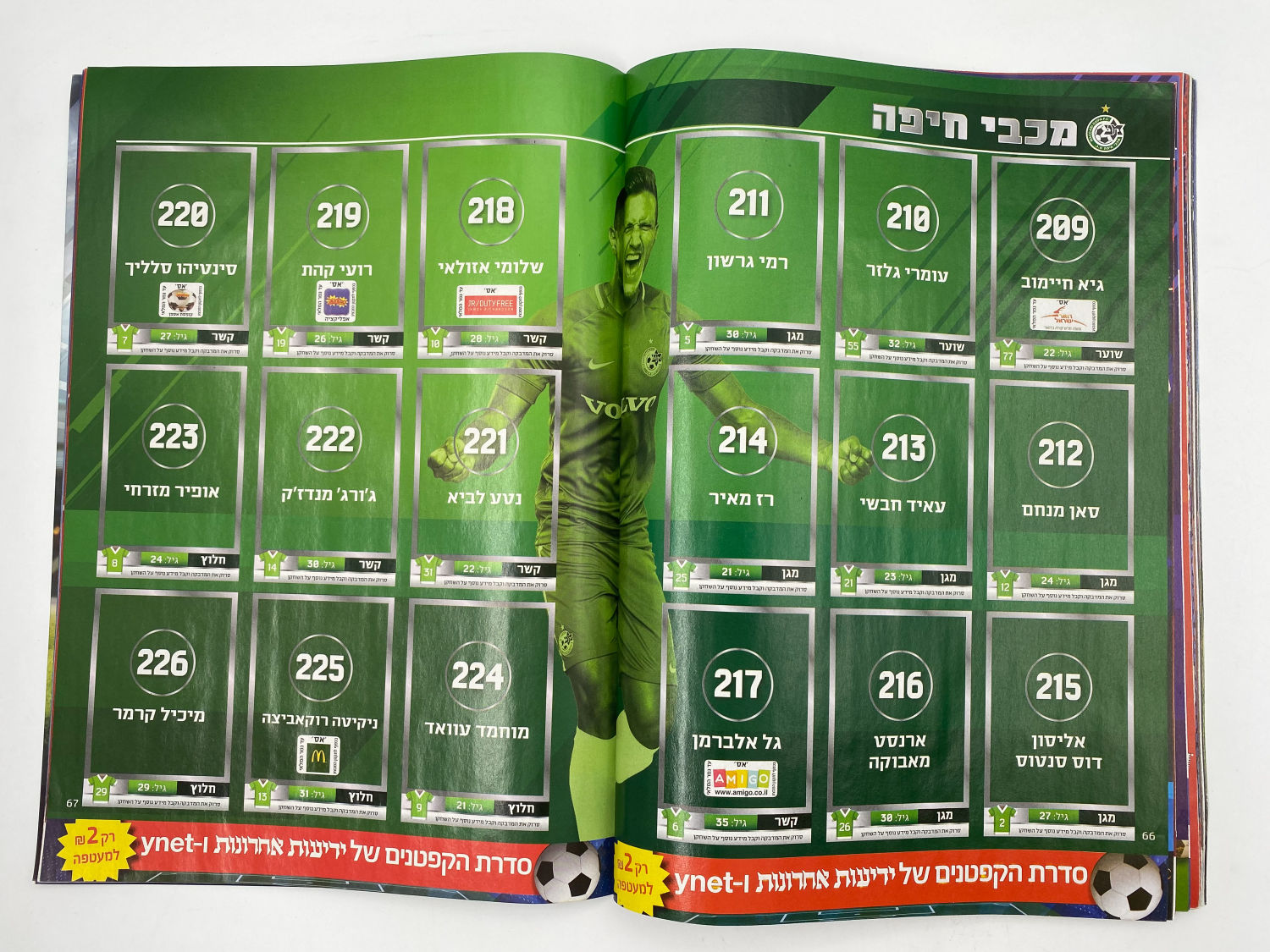 אלבומי מדבקות - אלבום סופרגול 2018-2019
סוּפרגוֹל הוא שמו של אלבום איסוף מדבקות מאת חברת P.M.I, בשיתוף עם ... - 1 15