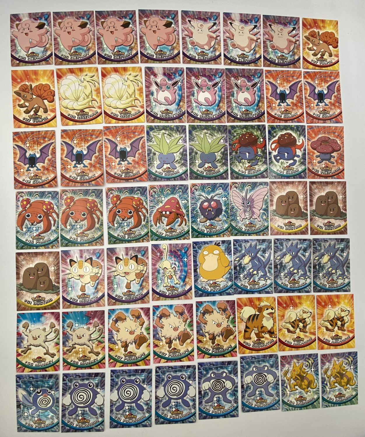 קלפי איסוף - לוט של למעלה מ-140 קלפי פוקימון - Used - Pokémon Trading Cards series 1 - 1st printing - ... - 1 1