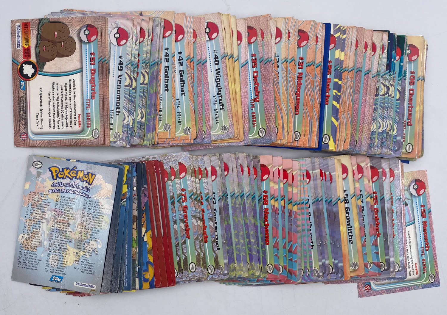 קלפי איסוף - לוט של למעלה מ-140 קלפי פוקימון - Used - Pokémon Trading Cards series 1 - 1st printing - ... - 1 3