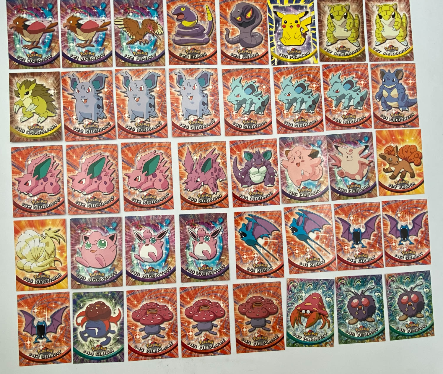 קלפי איסוף - לוט של למעלה מ-120 קלפי פוקימון - Used - Pokémon Trading Cards series 1 - 2nd printing - ... - 1 1