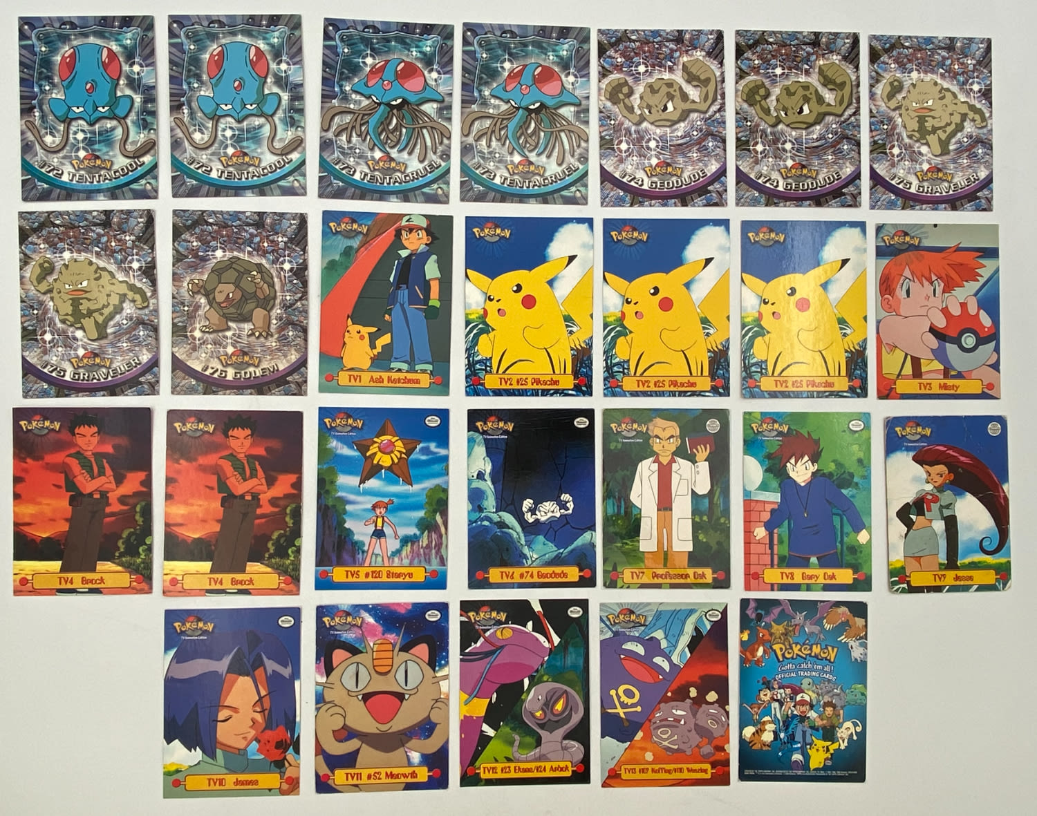 קלפי איסוף - לוט של למעלה מ-120 קלפי פוקימון - Used - Pokémon Trading Cards series 1 - 2nd printing - ... - 1 3