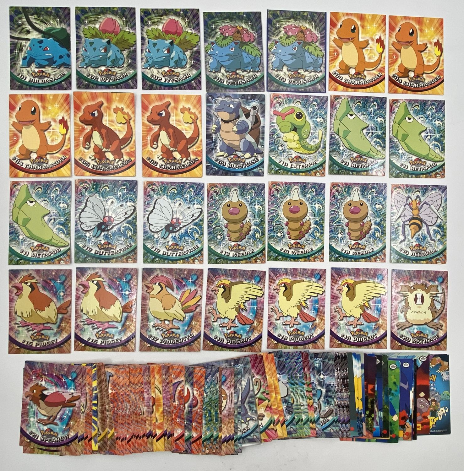 קלפי איסוף - לוט של למעלה מ-120 קלפי פוקימון - Used - Pokémon Trading Cards series 1 - 2nd printing - ... - 1 0