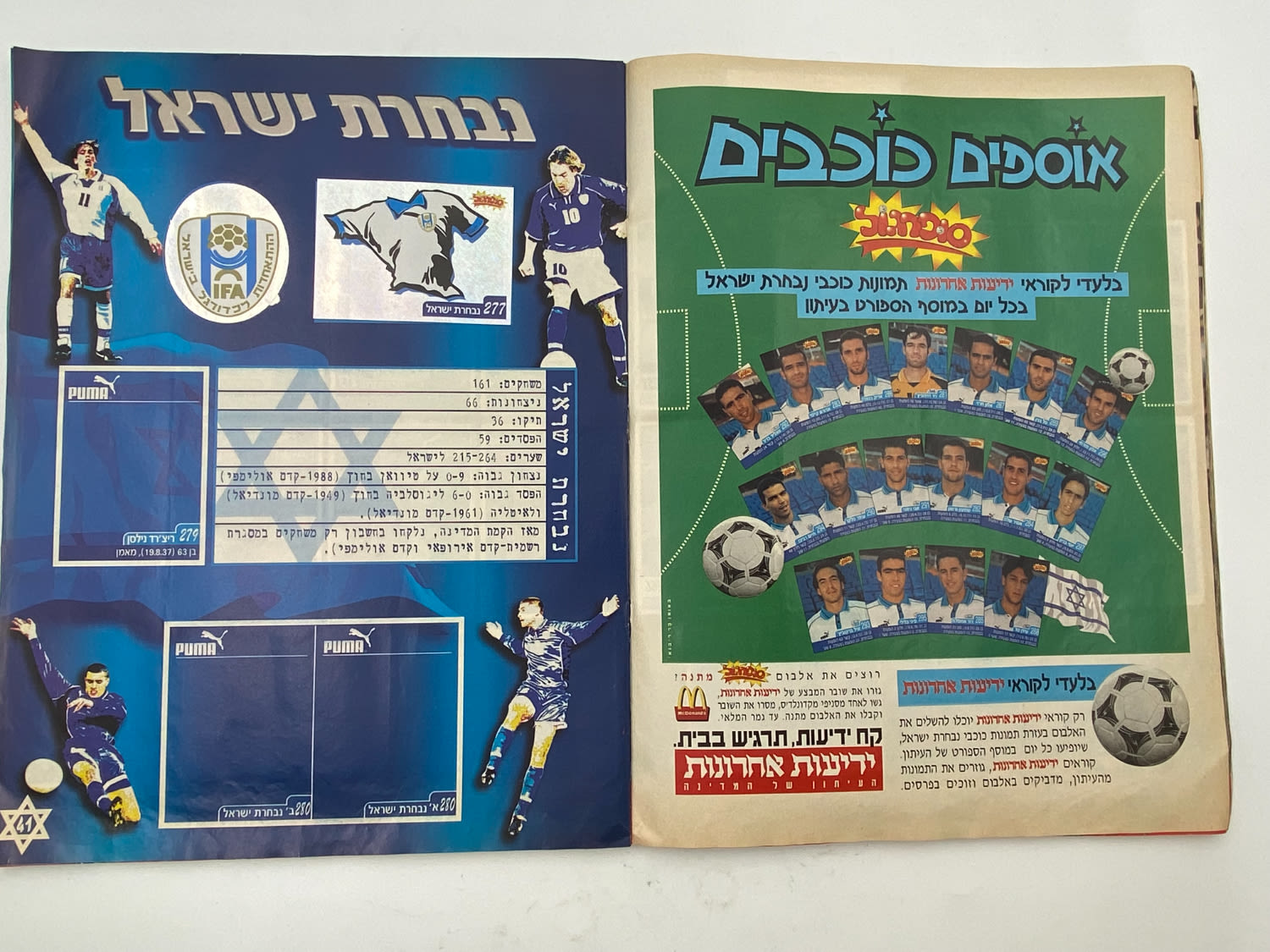 אלבומי מדבקות - אלבום סופרגול 2001 - כחצי מלא
סוּפרגוֹל הוא שמו של אלבום איסוף מדבקות מאת חברת P.M.I ... - 1 20