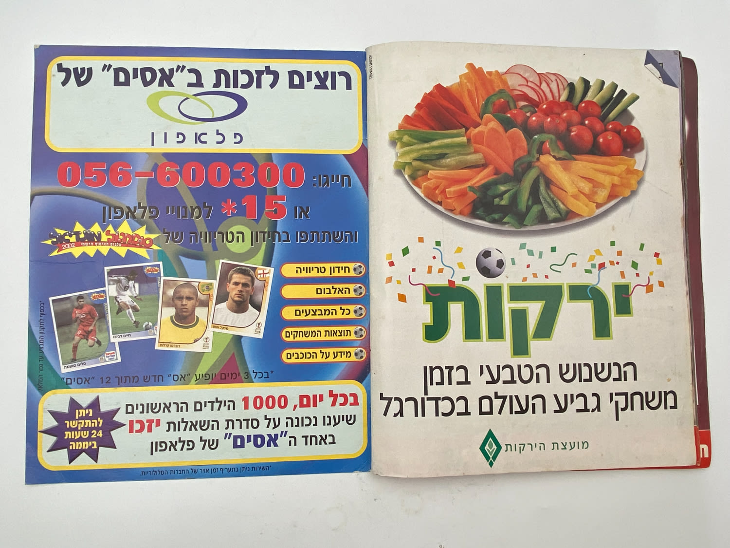 אלבומי מדבקות - אלבום סופרגול מונדיאל 2002 - קוריאה יפן
שימו לב - חסרים מספר עמודים, עמ' 42 עד עמ' 54. ... - 1 45
