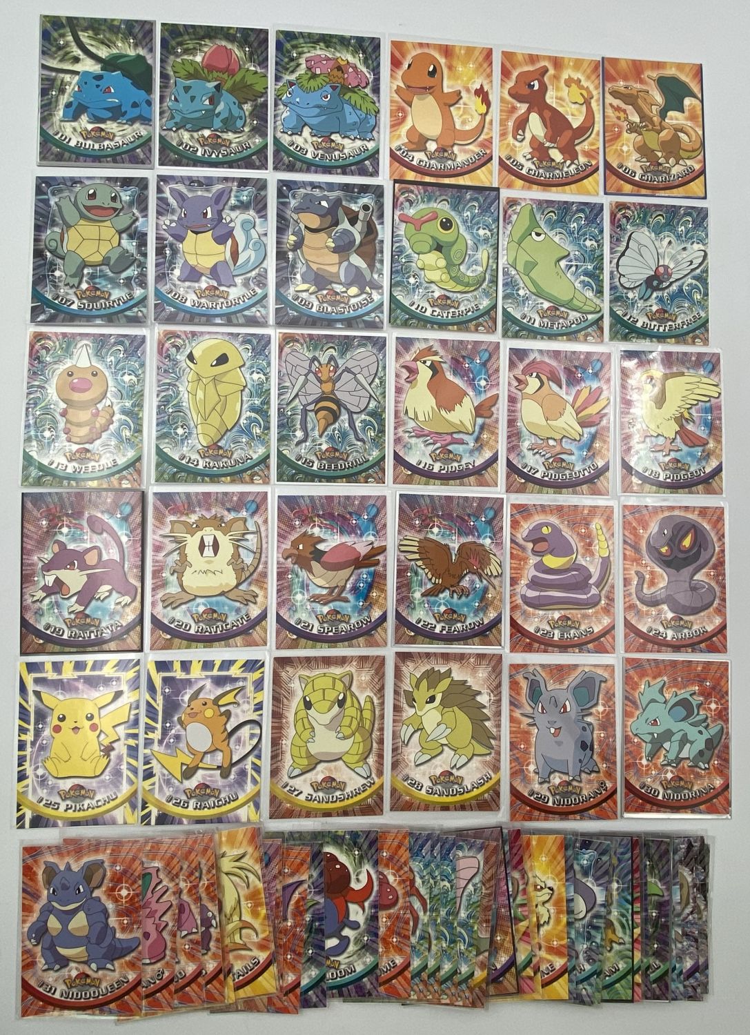 קלפי איסוף - Topps - לוט מלא של חלק הפוקימונים - 76 קלפי פוקימון - בסט Pokémon Trading Cards series ... - 1 0