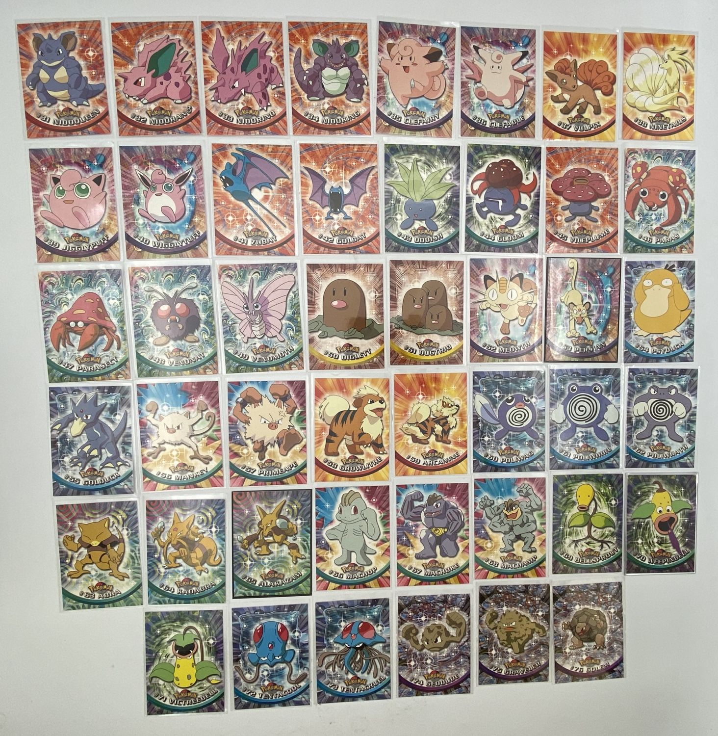 קלפי איסוף - Topps - לוט מלא של חלק הפוקימונים - 76 קלפי פוקימון - בסט Pokémon Trading Cards series ... - 1 1
