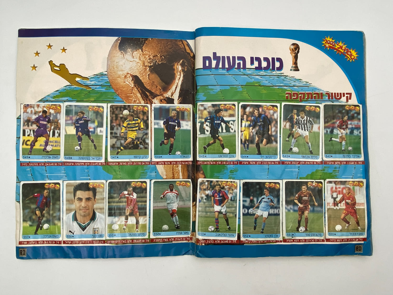 אלבומי מדבקות - אלבום סופרגול 2000, אלבום המילניום - רק חוסר 1 מתוך 565 מדבקות! - נדיר
התעדכנה תמונה לא ... - 1 39