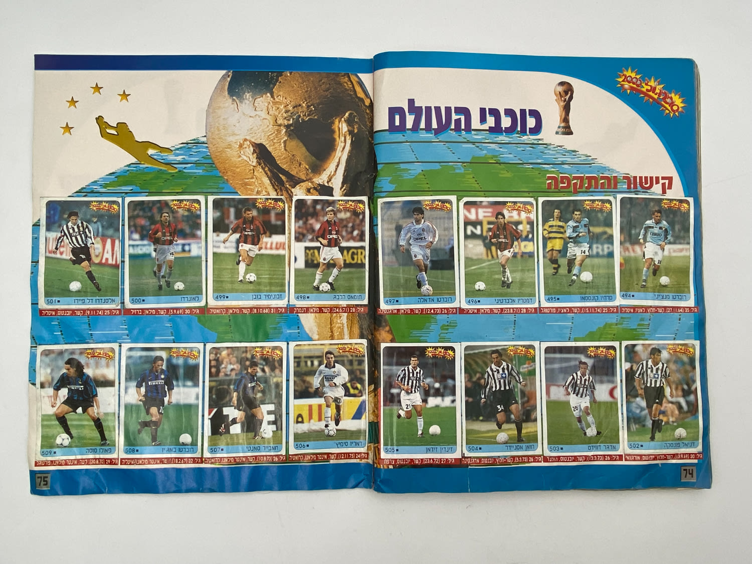 אלבומי מדבקות - אלבום סופרגול 2000, אלבום המילניום - רק חוסר 1 מתוך 565 מדבקות! - נדיר
התעדכנה תמונה לא ... - 1 36