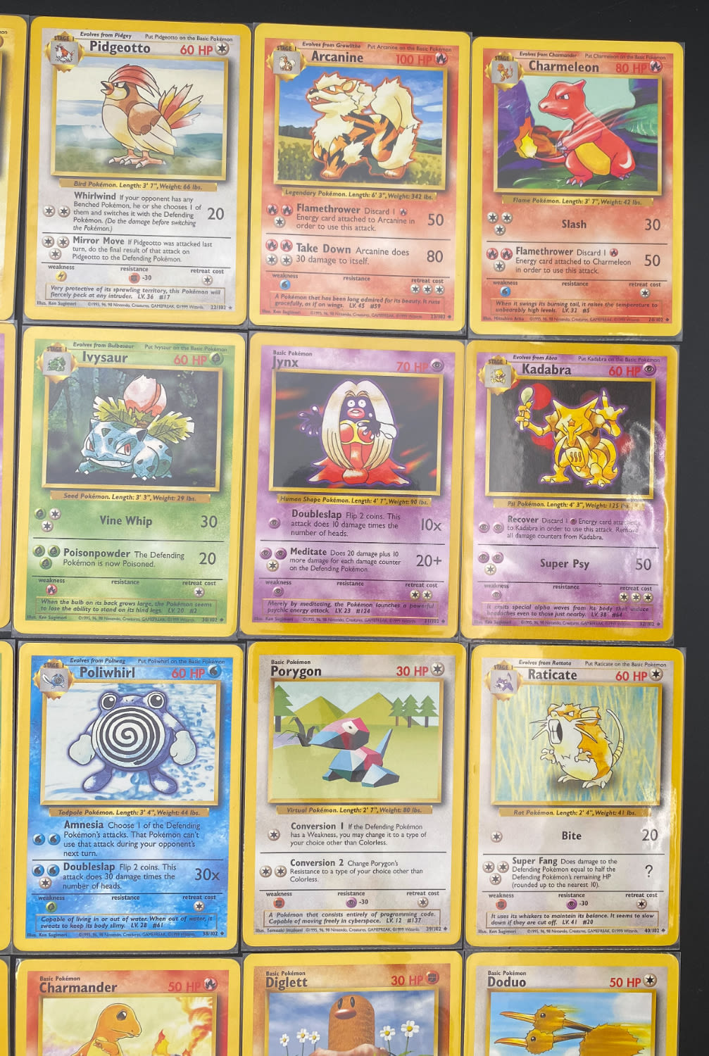 קלפי איסוף - סט שלם של קלפי פוקימון Base set 1, כולל 16 Holographic cards, מצבים NM-M - כל הקלפים שמורים ... - 1 36