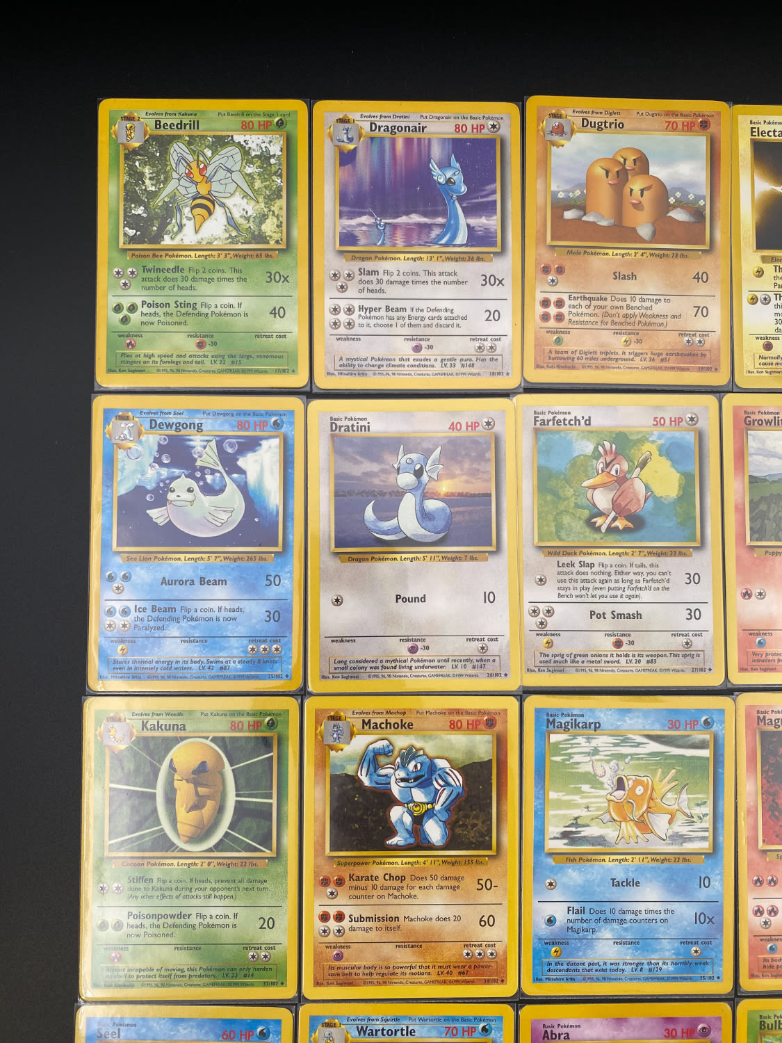 קלפי איסוף - סט שלם של קלפי פוקימון Base set 1, כולל 16 Holographic cards, מצבים NM-M - כל הקלפים שמורים ... - 1 34