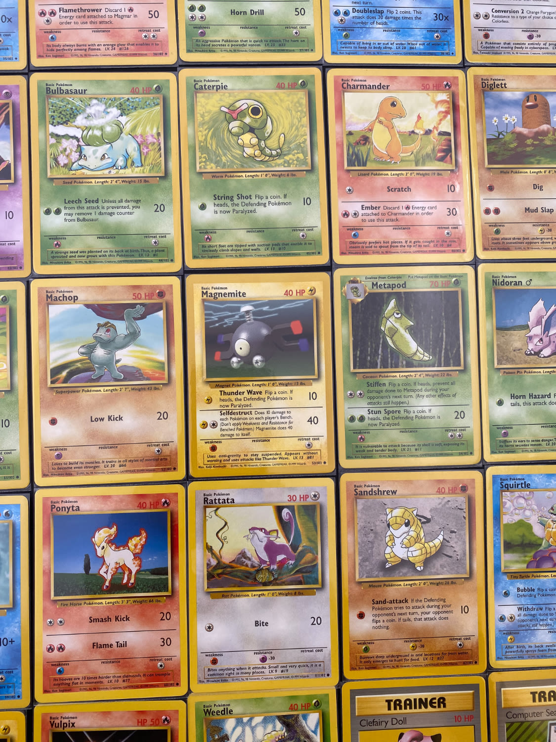 קלפי איסוף - סט שלם של קלפי פוקימון Base set 1, כולל 16 Holographic cards, מצבים NM-M - כל הקלפים שמורים ... - 1 38