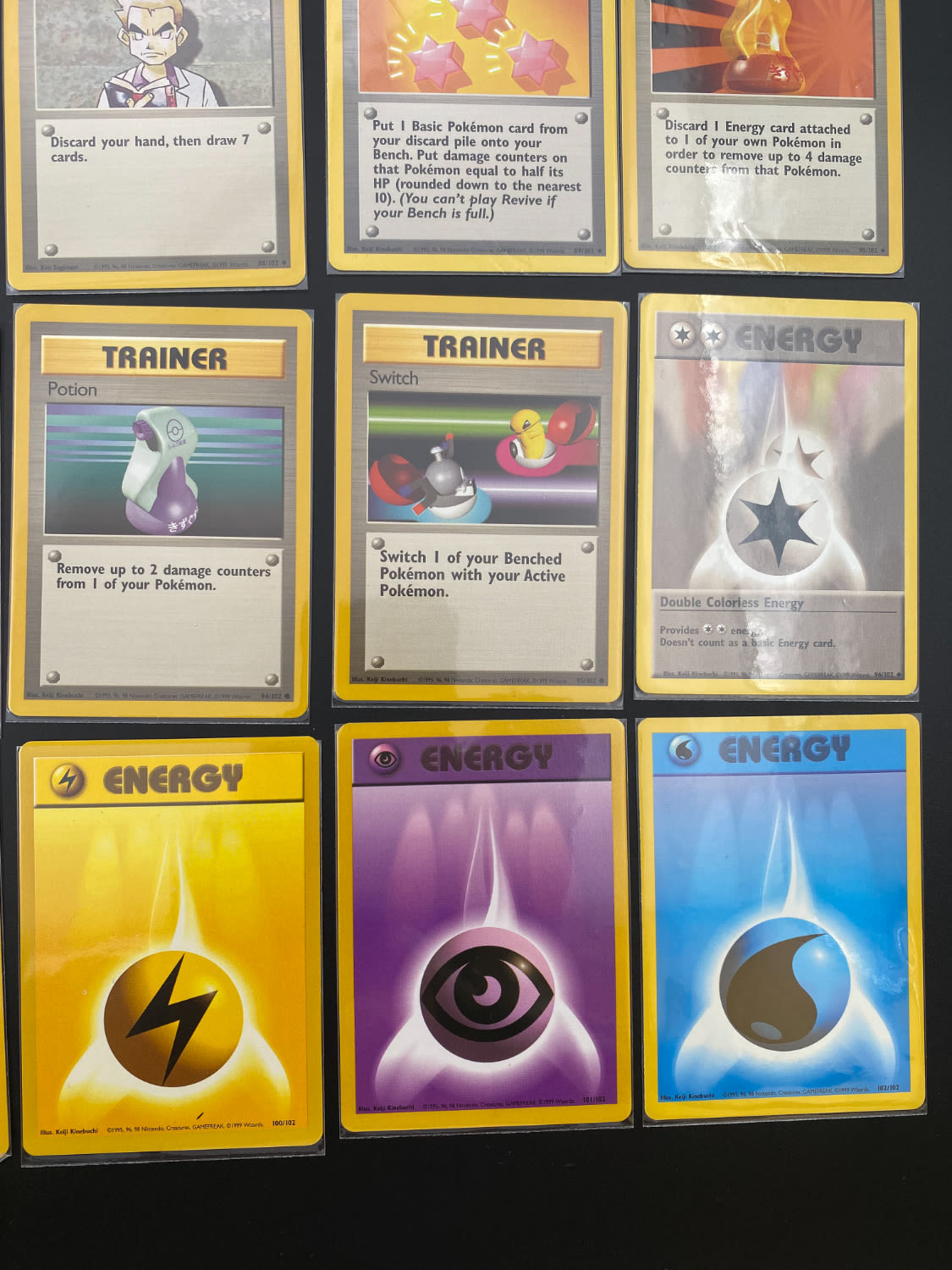 קלפי איסוף - סט שלם של קלפי פוקימון Base set 1, כולל 16 Holographic cards, מצבים NM-M - כל הקלפים שמורים ... - 1 46