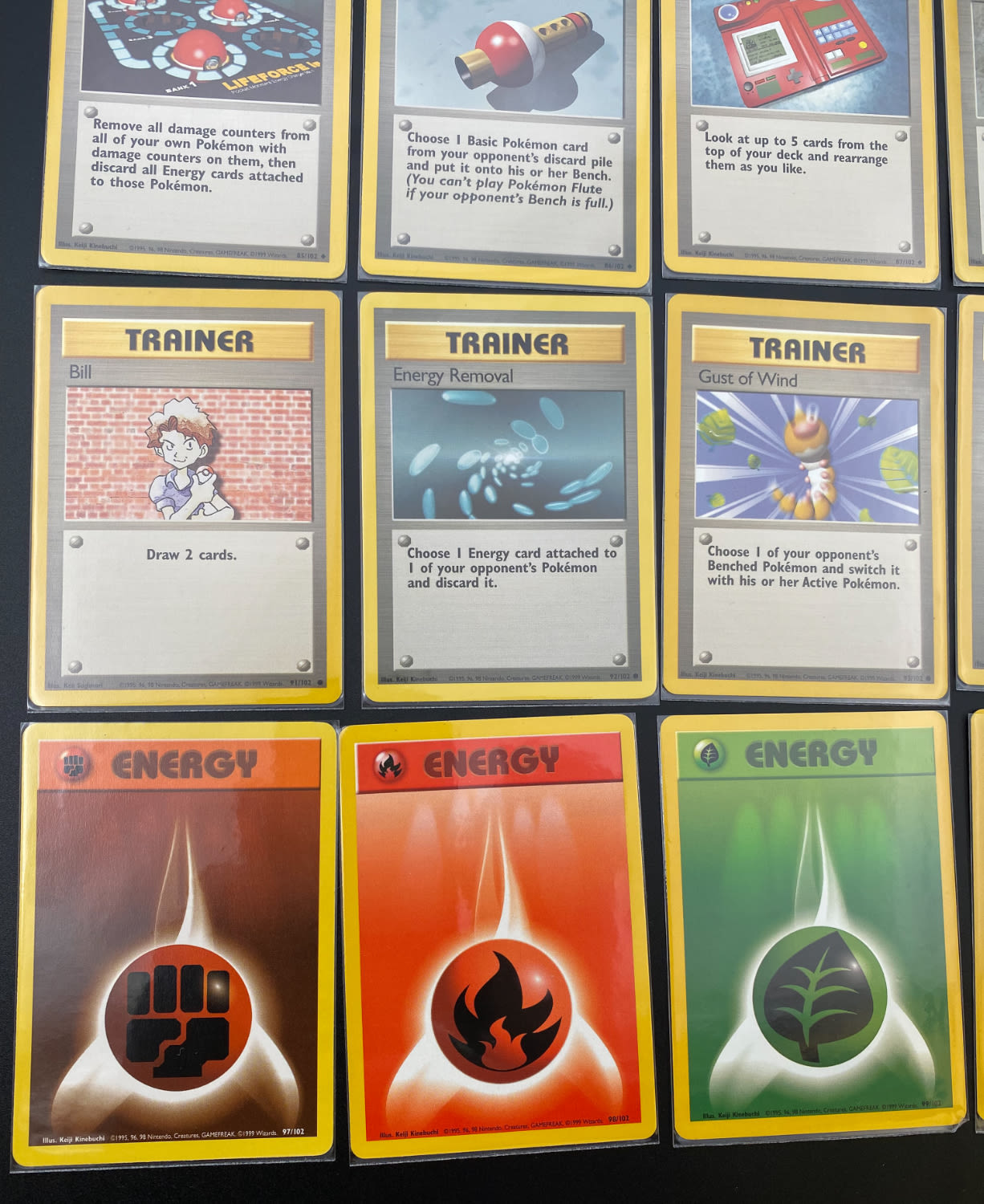 קלפי איסוף - סט שלם של קלפי פוקימון Base set 1, כולל 16 Holographic cards, מצבים NM-M - כל הקלפים שמורים ... - 1 45