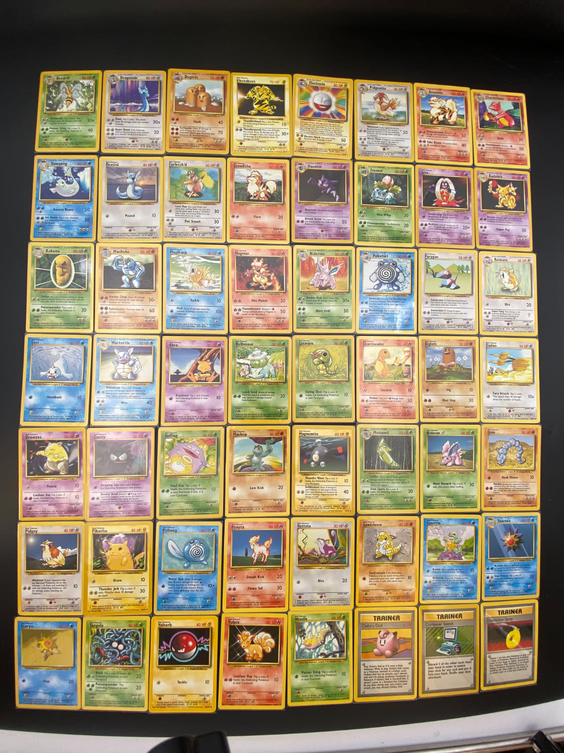 קלפי איסוף - סט שלם של קלפי פוקימון Base set 1, כולל 16 Holographic cards, מצבים NM-M - כל הקלפים שמורים ... - 1 33