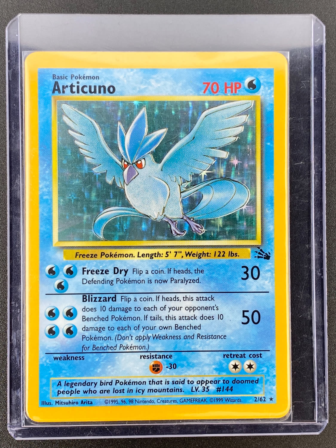קלפי איסוף - סט שלם של קלפי פוקימון Fossil, כולל 16 Holographic cards, מצבים NM-M - כל הקלפים שמורים בsleeves ... - 1 5