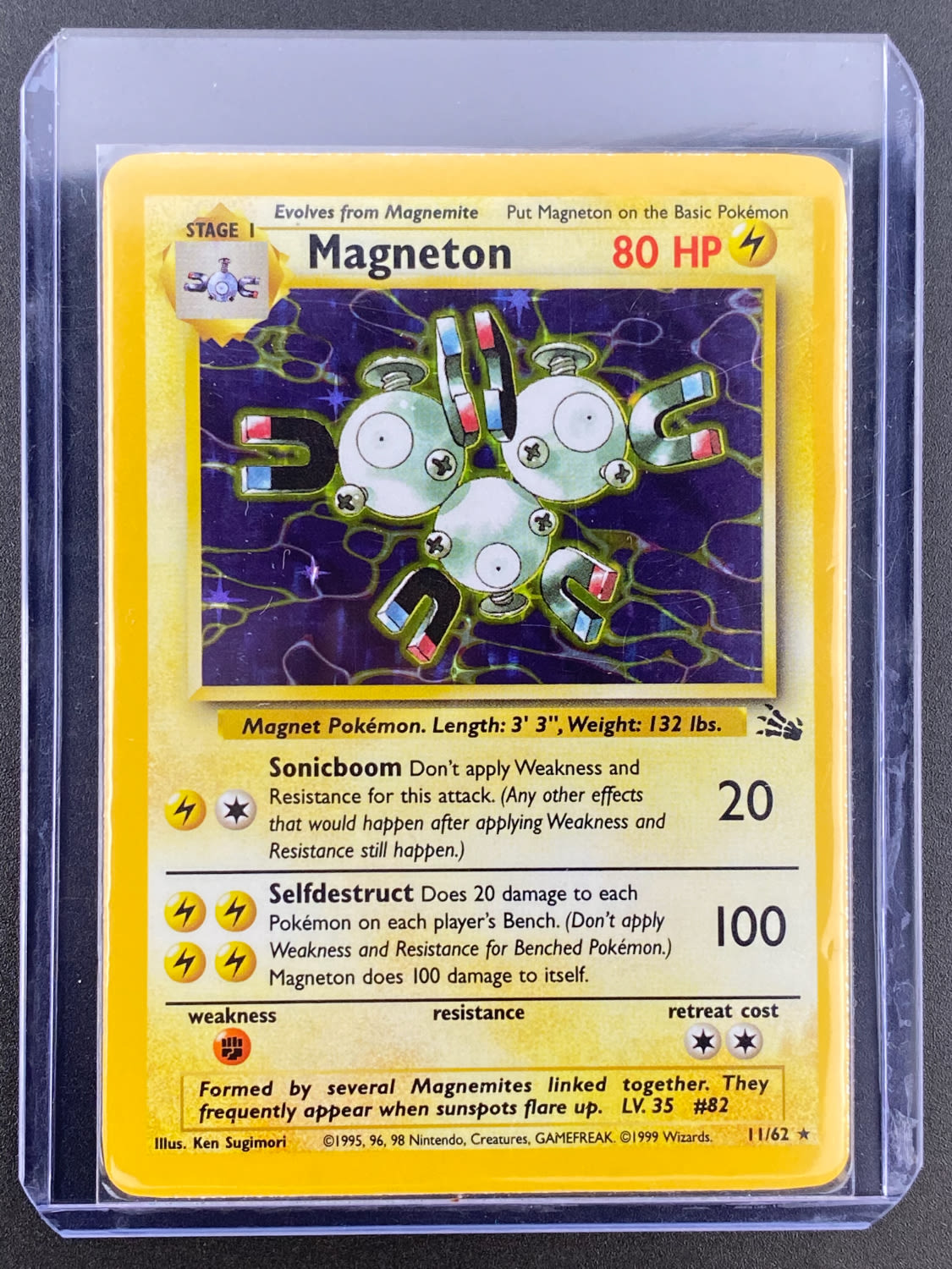 קלפי איסוף - סט שלם של קלפי פוקימון Fossil, כולל 16 Holographic cards, מצבים NM-M - כל הקלפים שמורים בsleeves ... - 1 23