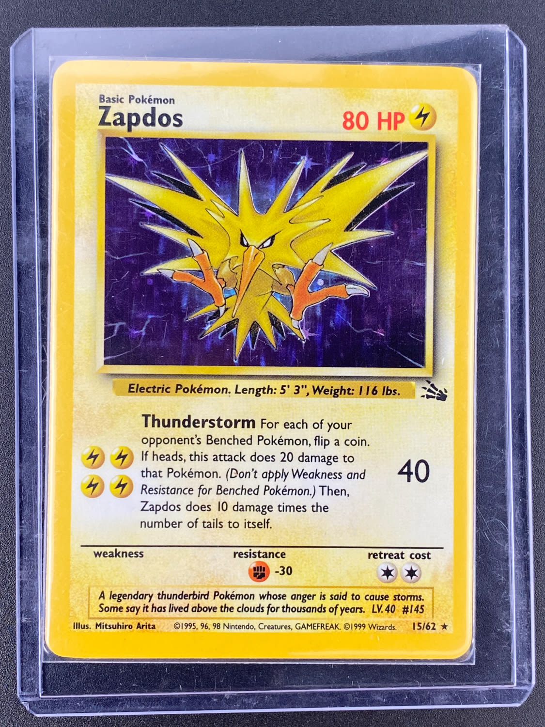 קלפי איסוף - סט שלם של קלפי פוקימון Fossil, כולל 16 Holographic cards, מצבים NM-M - כל הקלפים שמורים בsleeves ... - 1 31