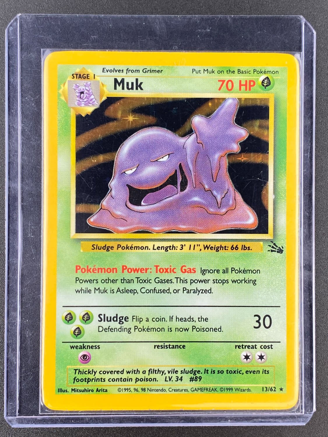 קלפי איסוף - סט שלם של קלפי פוקימון Fossil, כולל 16 Holographic cards, מצבים NM-M - כל הקלפים שמורים בsleeves ... - 1 27
