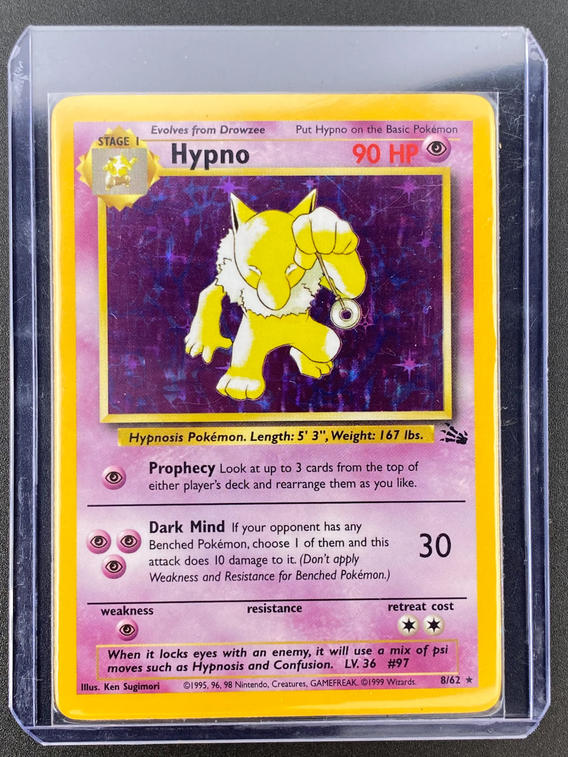 קלפי איסוף - סט שלם של קלפי פוקימון Fossil, כולל 16 Holographic cards, מצבים NM-M - כל הקלפים שמורים בsleeves ... - 1 17