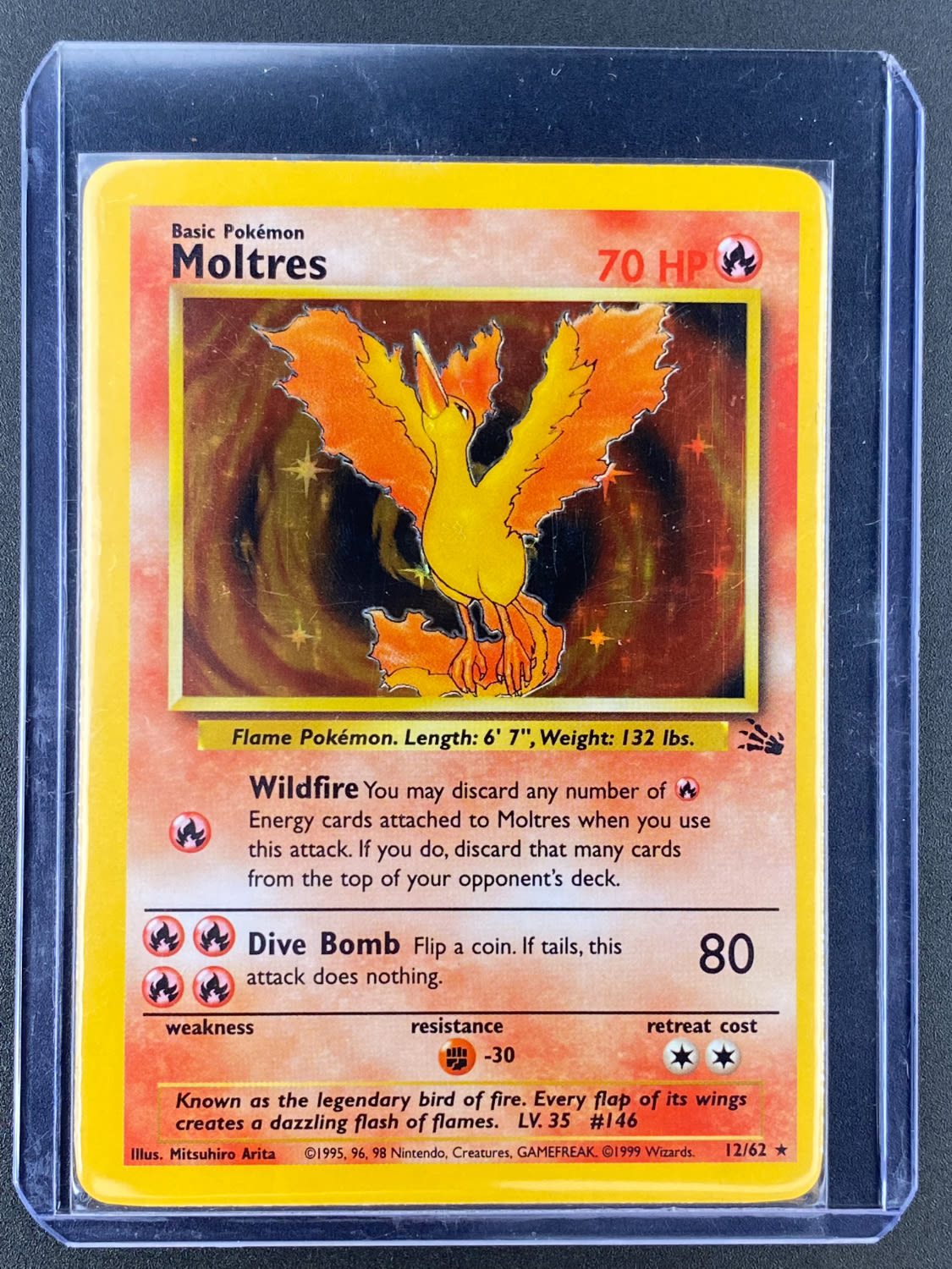 קלפי איסוף - סט שלם של קלפי פוקימון Fossil, כולל 16 Holographic cards, מצבים NM-M - כל הקלפים שמורים בsleeves ... - 1 25