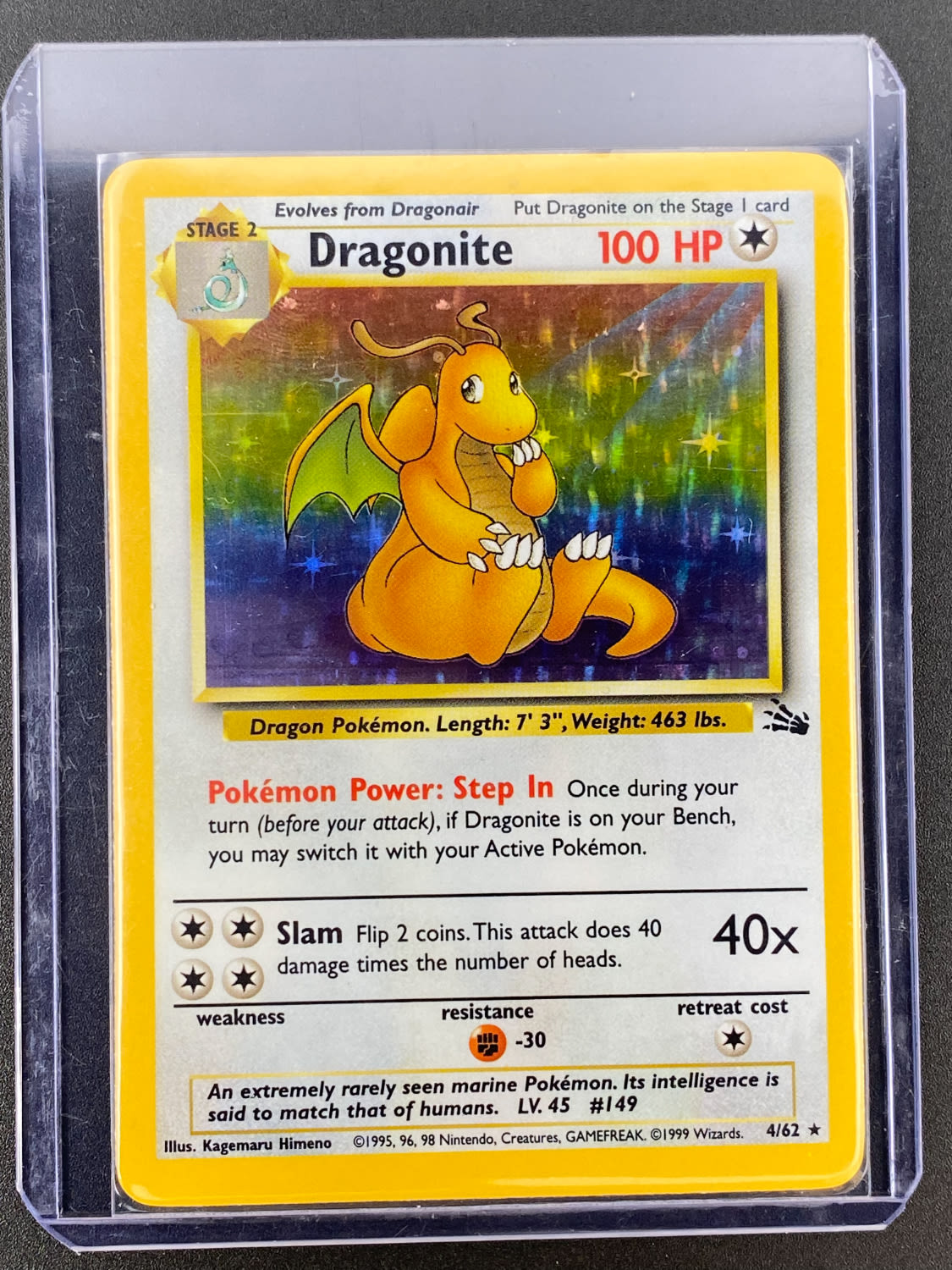 קלפי איסוף - סט שלם של קלפי פוקימון Fossil, כולל 16 Holographic cards, מצבים NM-M - כל הקלפים שמורים בsleeves ... - 1 9