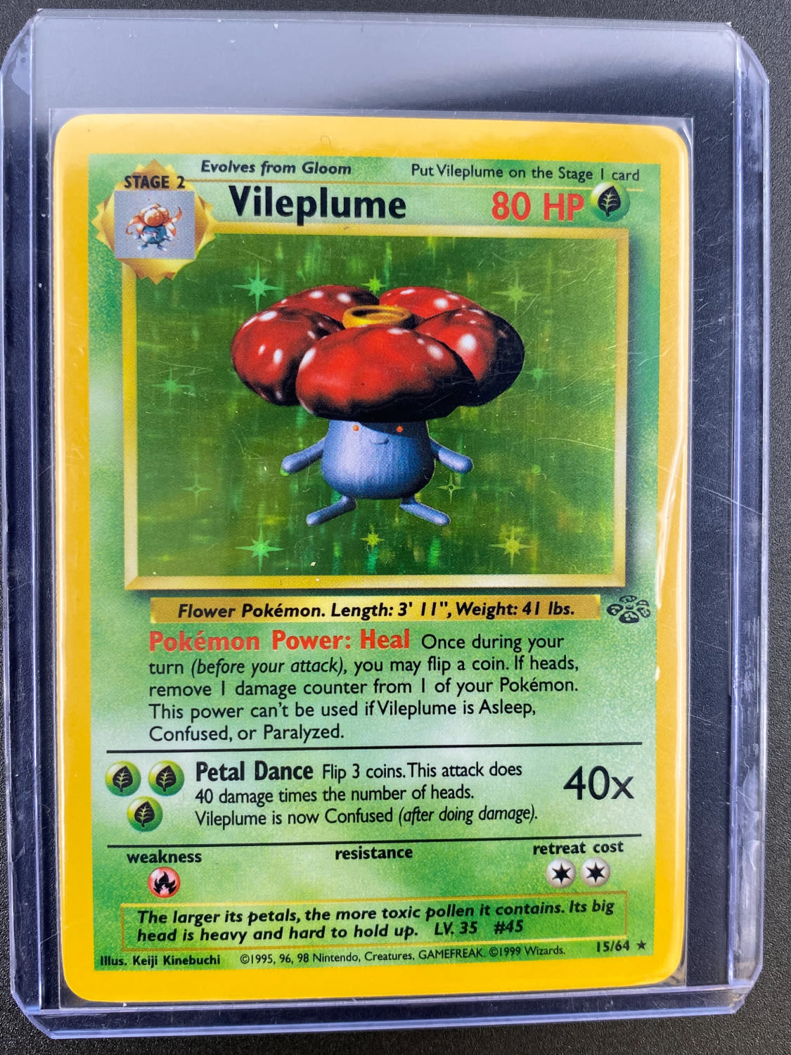 קלפי איסוף - סט שלם של קלפי פוקימון Jungle, כולל 16 Holographic cards, מצבים NM-M - כל הקלפים שמורים בsleeves ... - 1 29