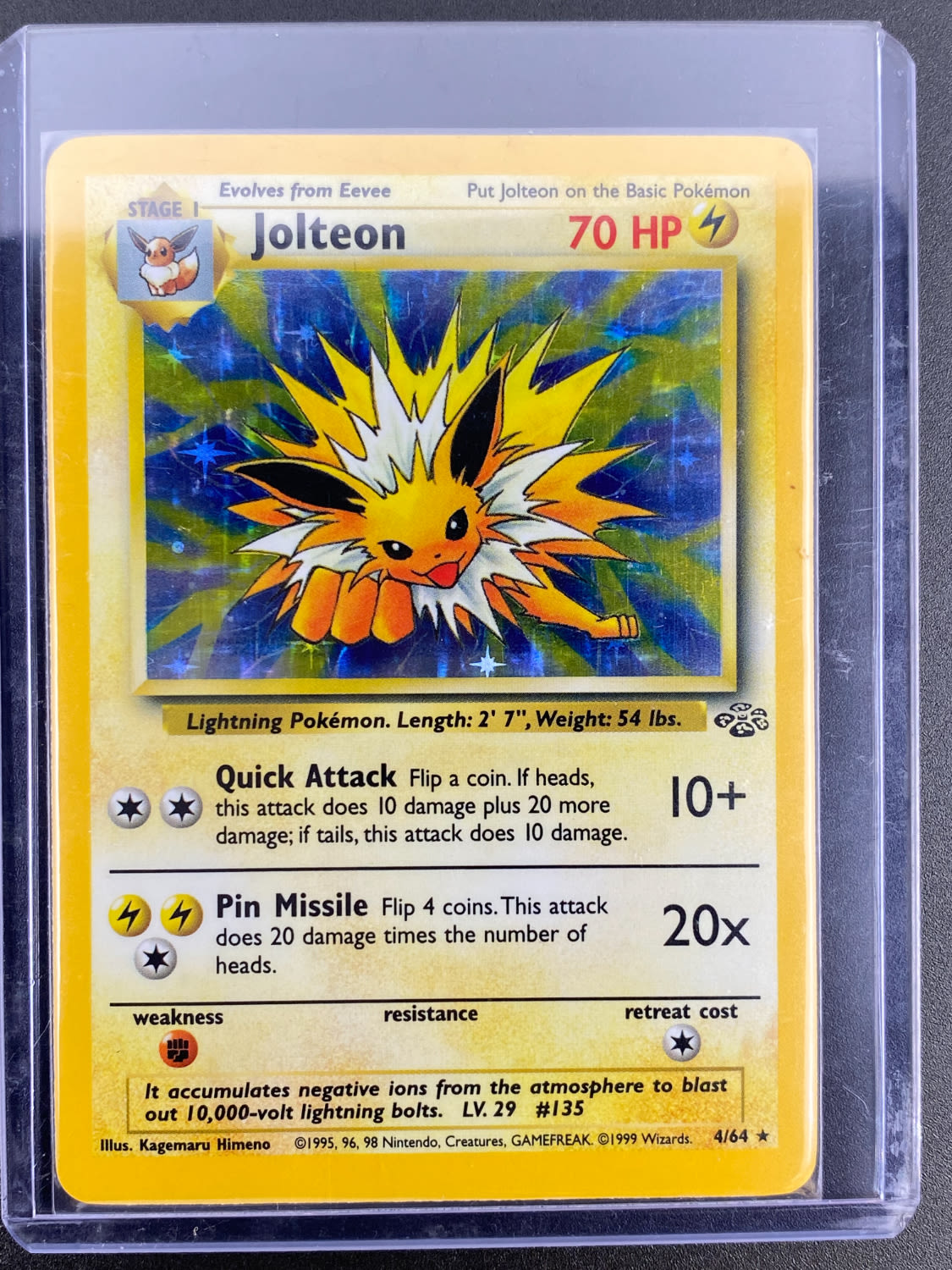 קלפי איסוף - סט שלם של קלפי פוקימון Jungle, כולל 16 Holographic cards, מצבים NM-M - כל הקלפים שמורים בsleeves ... - 1 7