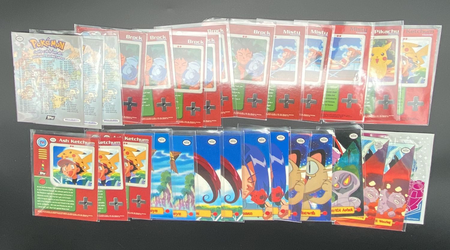 קלפי איסוף - Topps - לוט של כ-30 קלפי פוקימון של הסט Pokémon Trading Cards series 1 - Character cards + Checklist - ... - 1 1