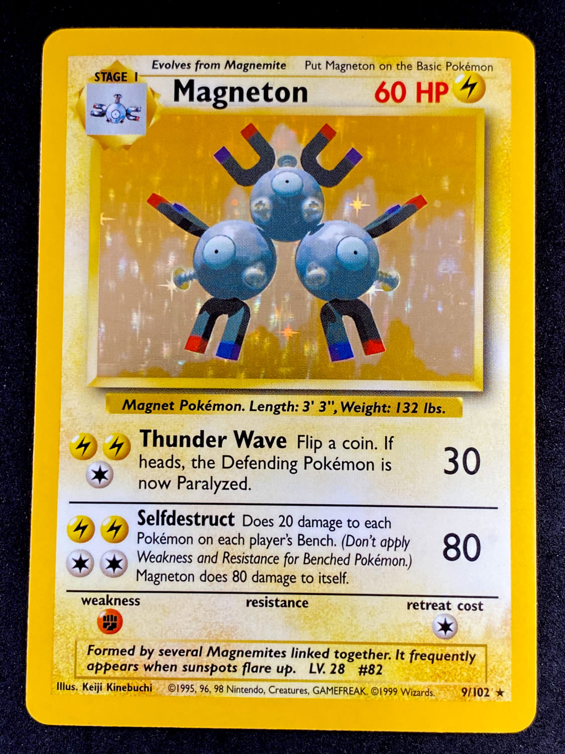קלפי איסוף - פוקימון - Magneton - Base set 1 - Holografic - 9/102 - NM-M
פוקימון (באנגלית: ... - 1 0