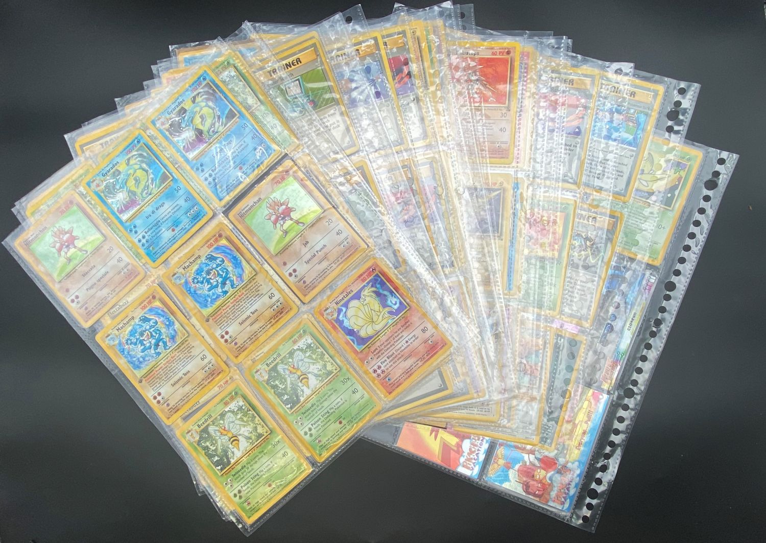 148 קלפי פוקימון - Rare + Holo Rare - במצב Used - מהסדרות WOTC ו-Topps - 1 0