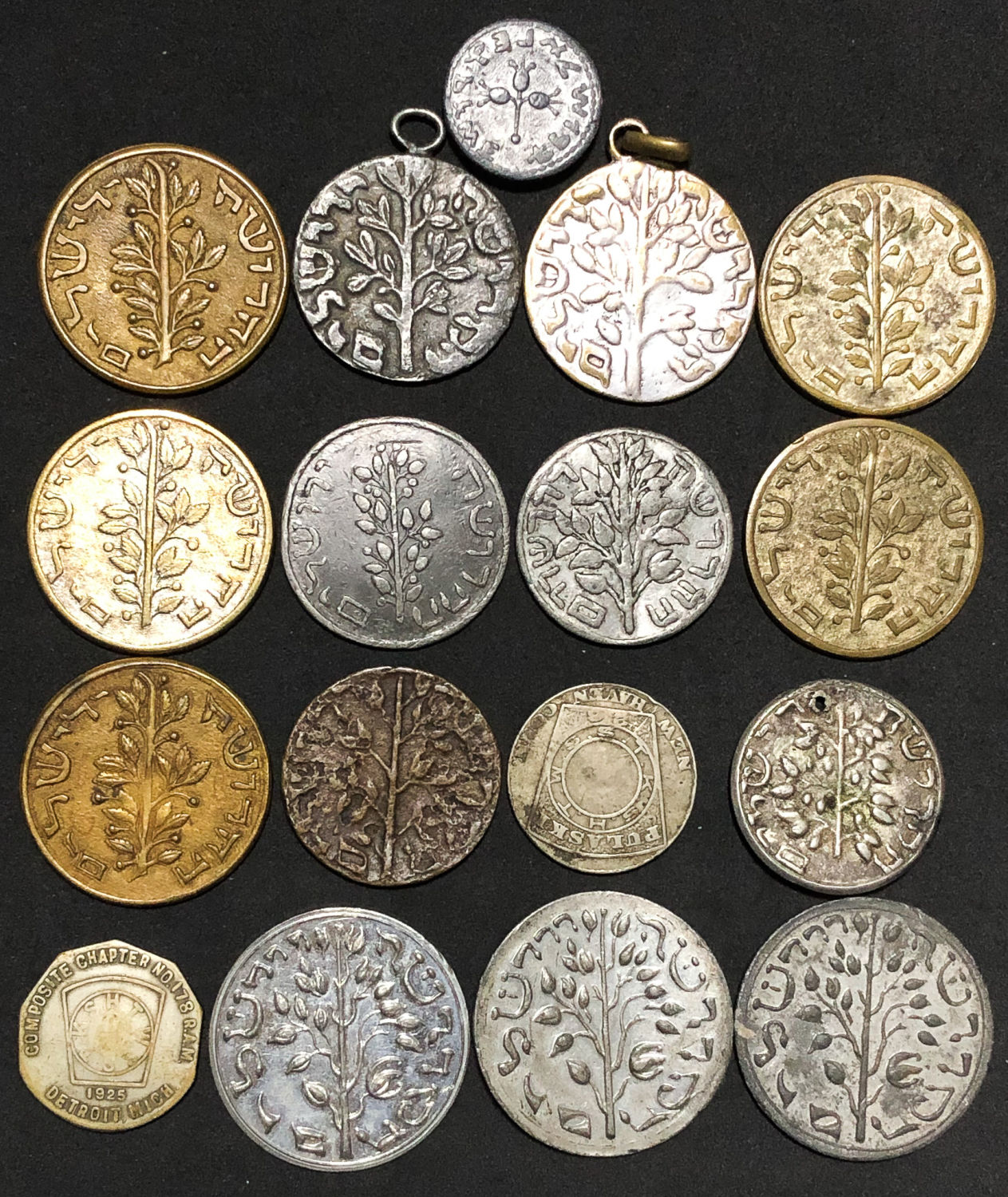 Lot 17 coins of "Gerkitz Shekel". - 1 2