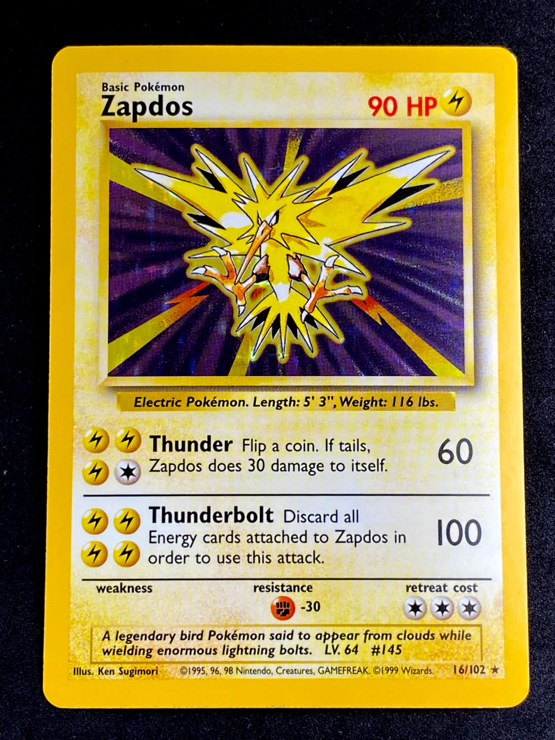 קלפי איסוף - סט שלם של קלפי פוקימון Base set 1, כולל 16 Holographic cards, מצבים לפי התמונות, לדעתו (LP-M) - כל ... - 1 25