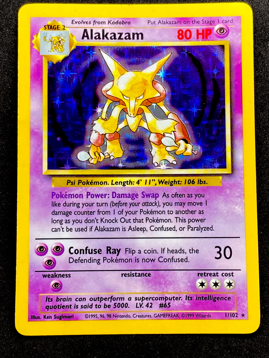 קלפי איסוף - סט שלם של קלפי פוקימון Base set 1, כולל 16 Holographic cards, מצבים לפי התמונות, לדעתו (LP-M) - כל ... - 1 11