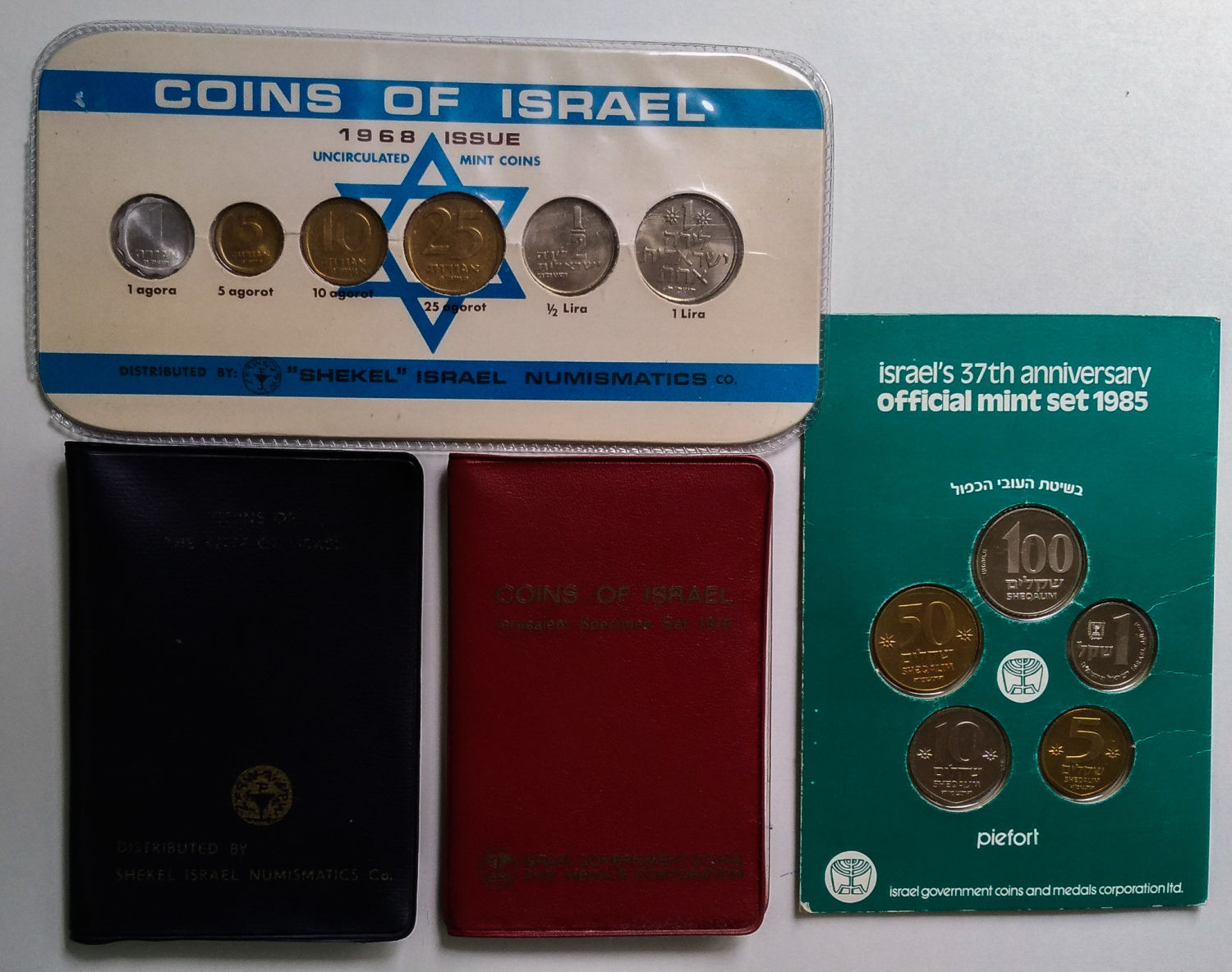 Israel - Lot of private and government coins sets. - 1 13